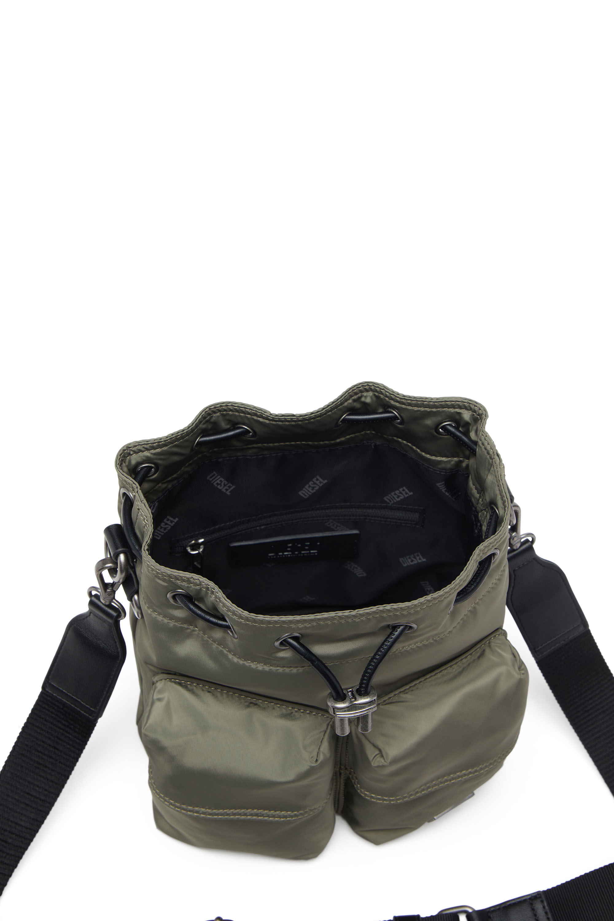 Diesel - MULTI-PKTS BUCKET X, Unisex Multi-Pkts-Multipocket-Utility-Beuteltasche in Armeegrün - 4
