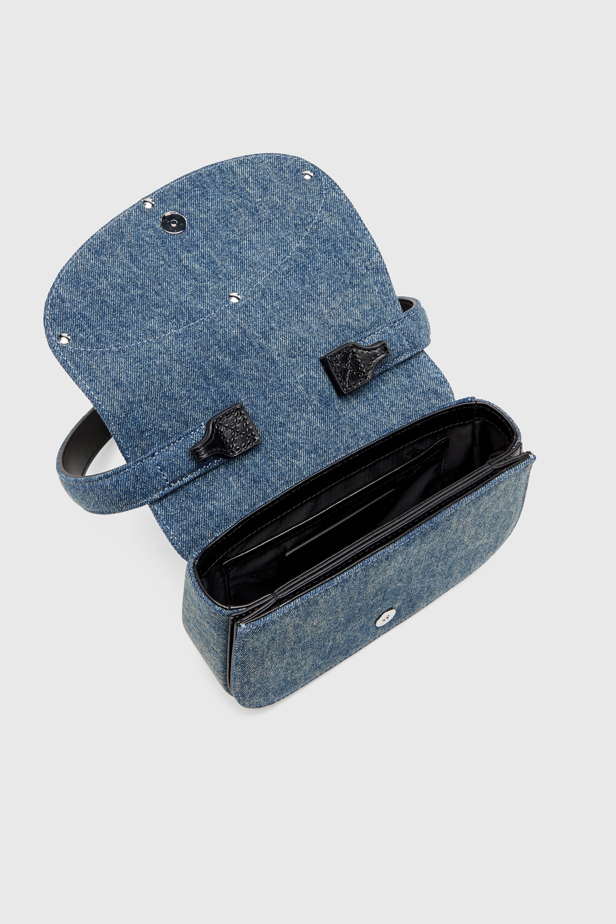 Diesel - 1DR, Damen 1DR-Ikonische Schultertasche aus solarisiertem Denim in Blau - 4