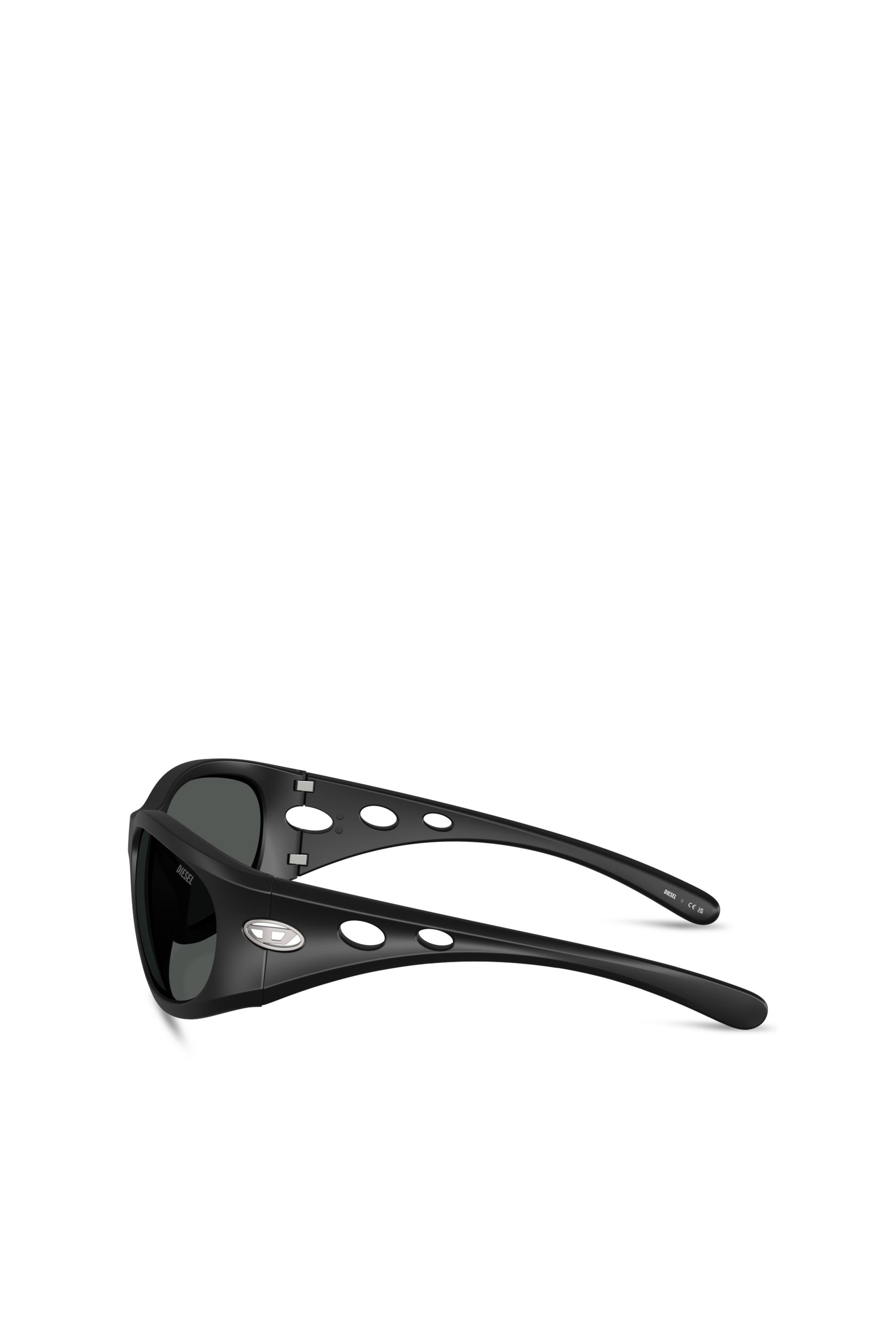Diesel - 0DL3012U, Unisex Rechteckige Sonnenbrillen in Schwarz - 3