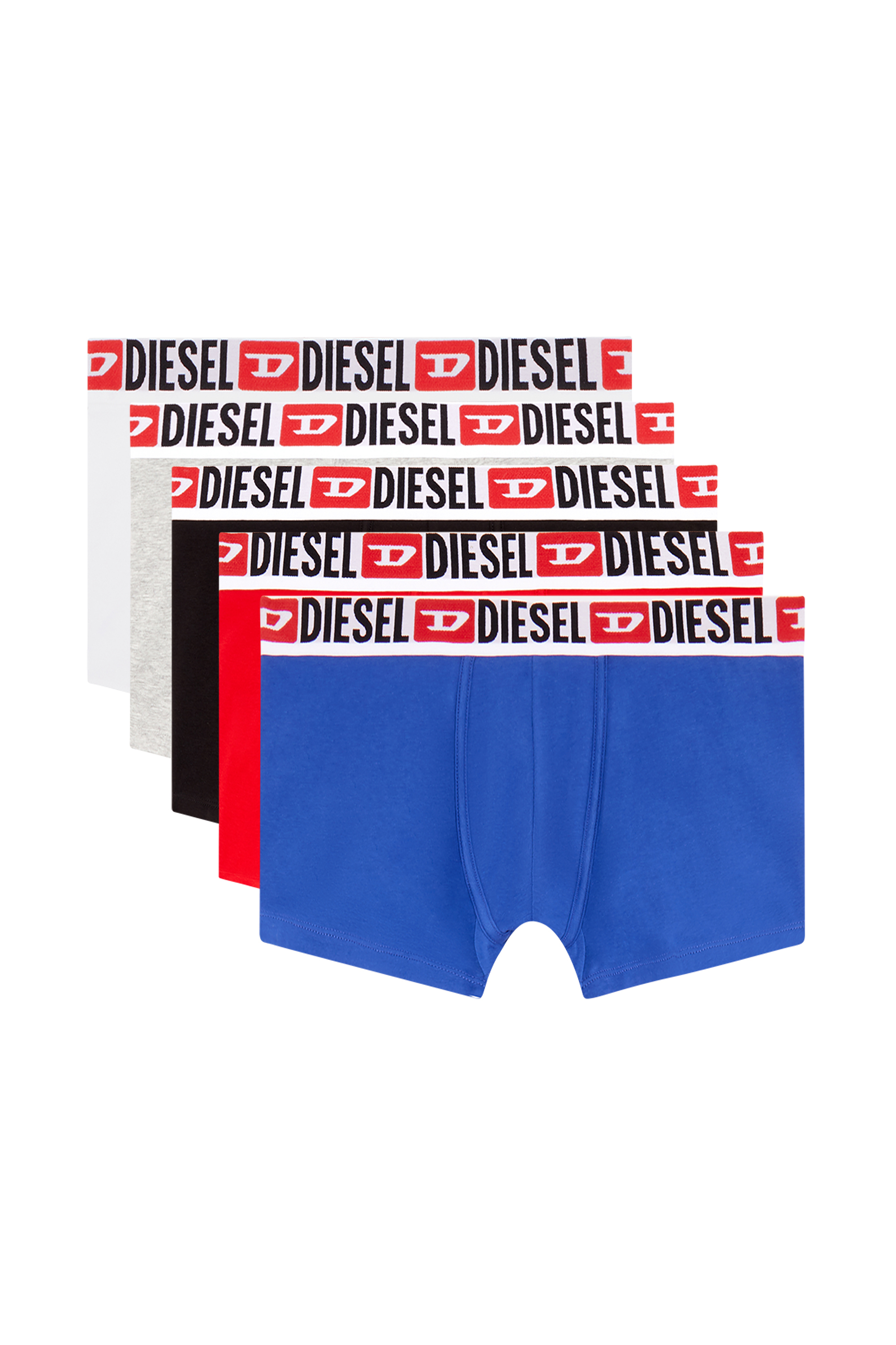 Diesel - UMBX-DAMIENFIVEPACK, Herren Retropants in verschiedenen Farben im Fünferpack in Blau/Rot - 2