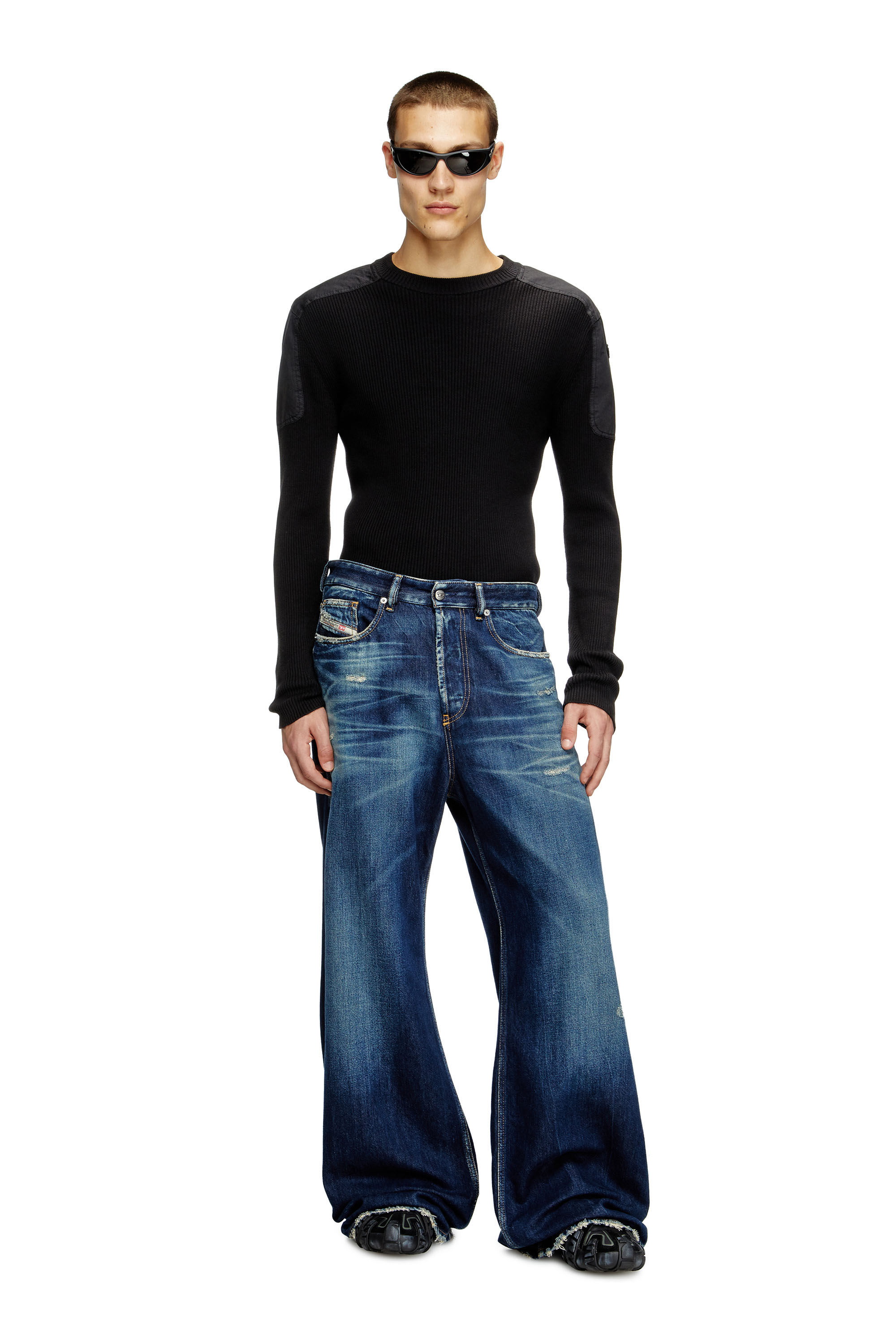 Diesel - Herren Relaxed Jeans D-Rise 09M06, Dunkelblau - 1