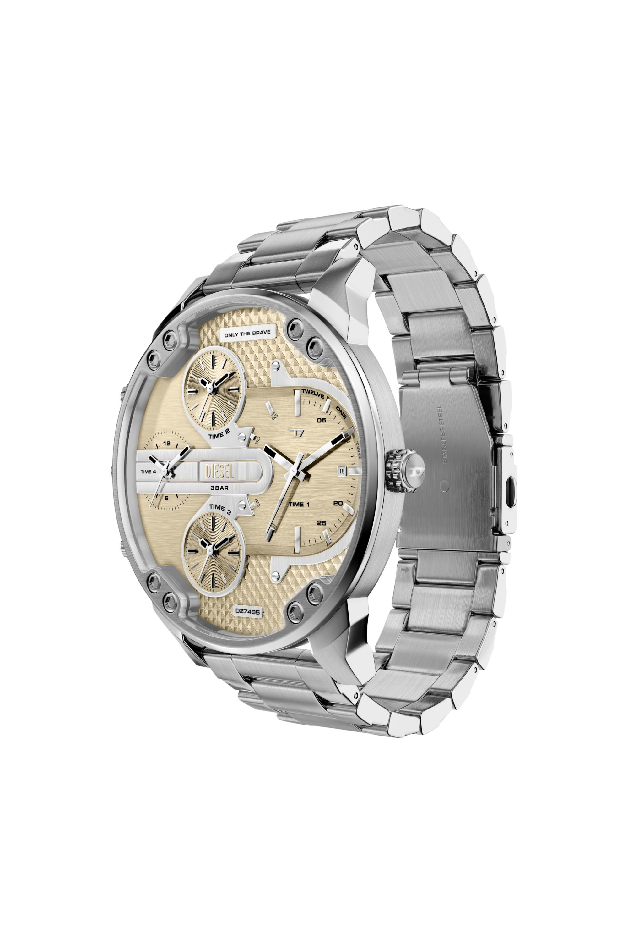 Diesel - DZ7495 WATCH, Herren Mr. Daddy Slim Edelstahluhr in Silber - 6