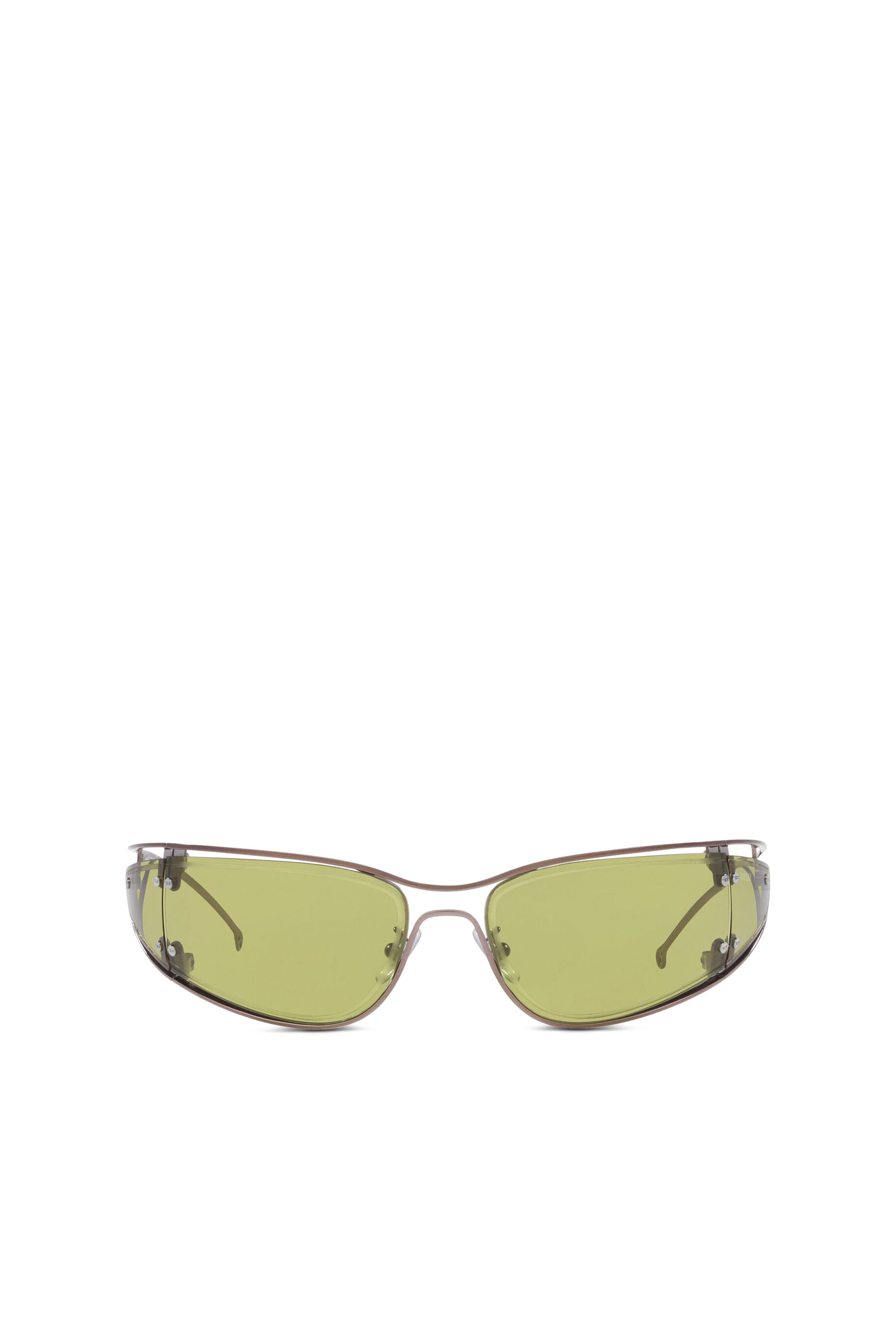 Diesel - 0DL1001, Unisex Sonnenbrille in Wraparound-Konstruktion in Grün - 1