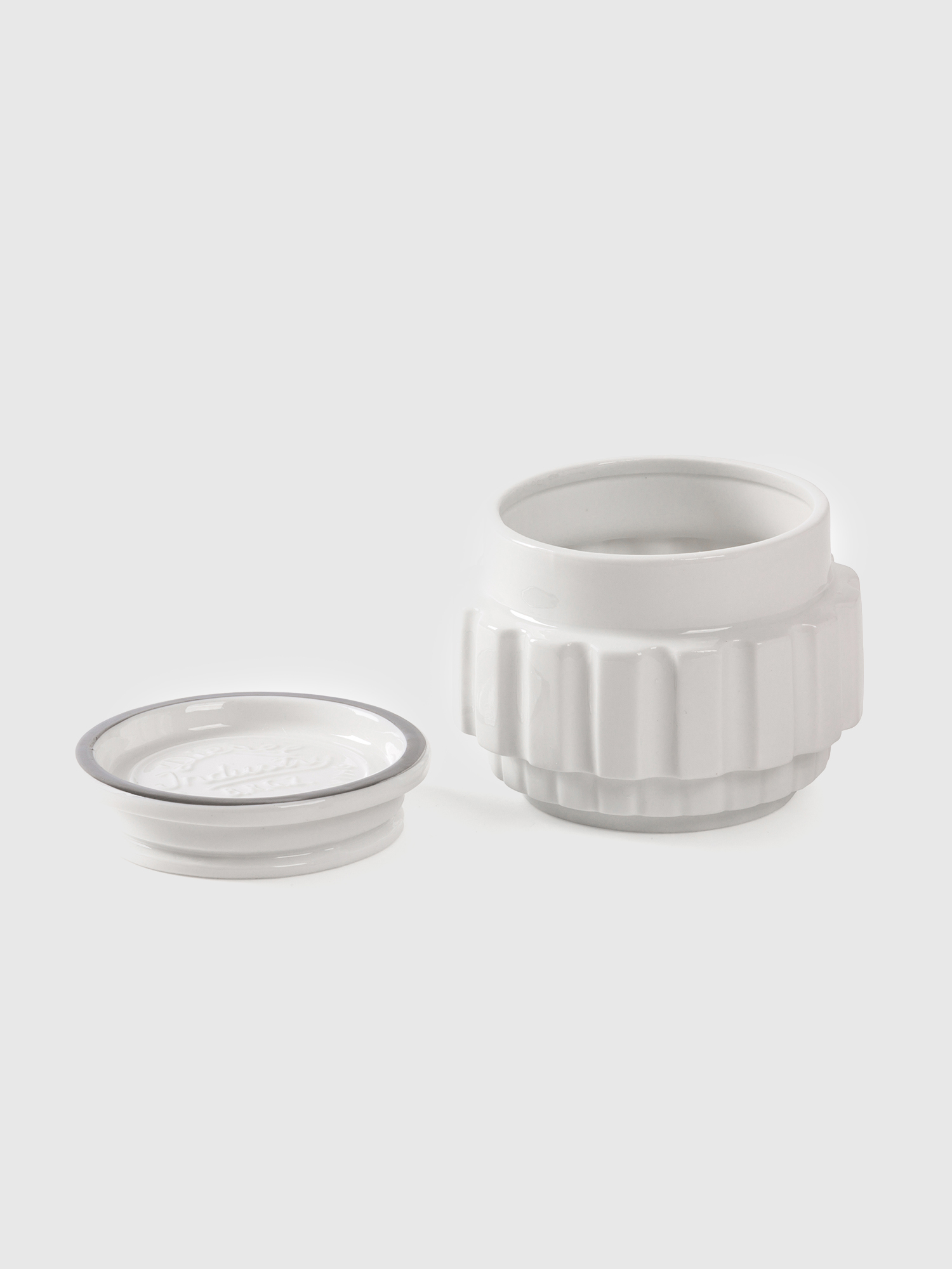 Diesel - 10904 SIL MACHINE, Unisex Kleiner Beh&auml;lter aus Porzellan in Wei&szlig; - 1