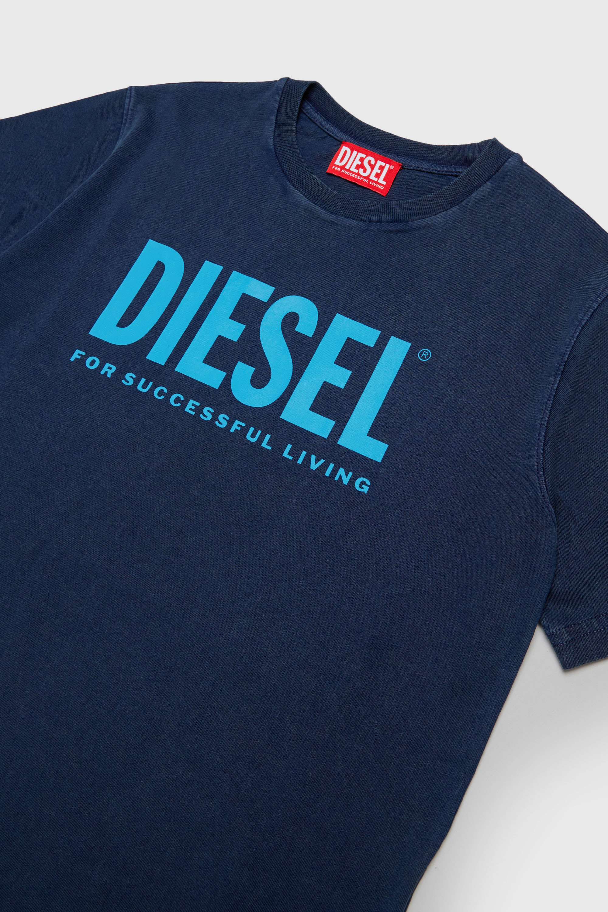 Diesel - TISEL OVER, Herren Baumwoll-T-Shirt mit Maxi-Logo-Print in Dunkelblau - 3