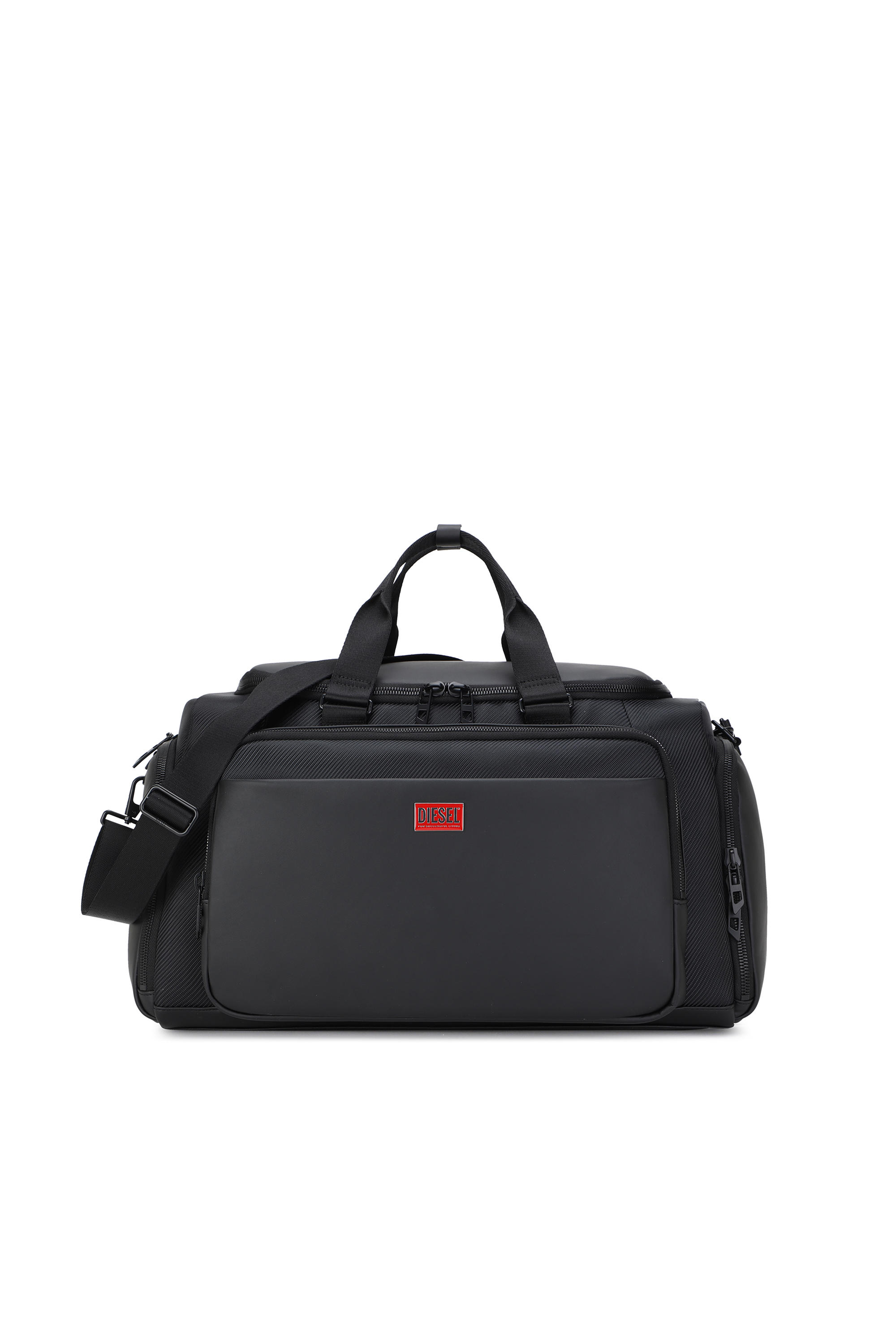 Diesel - DIESEL CARBON FIBER DUFFLE-BLACK DSB002, Unisex Praktische Business-Reisetasche in Schwarz - 1