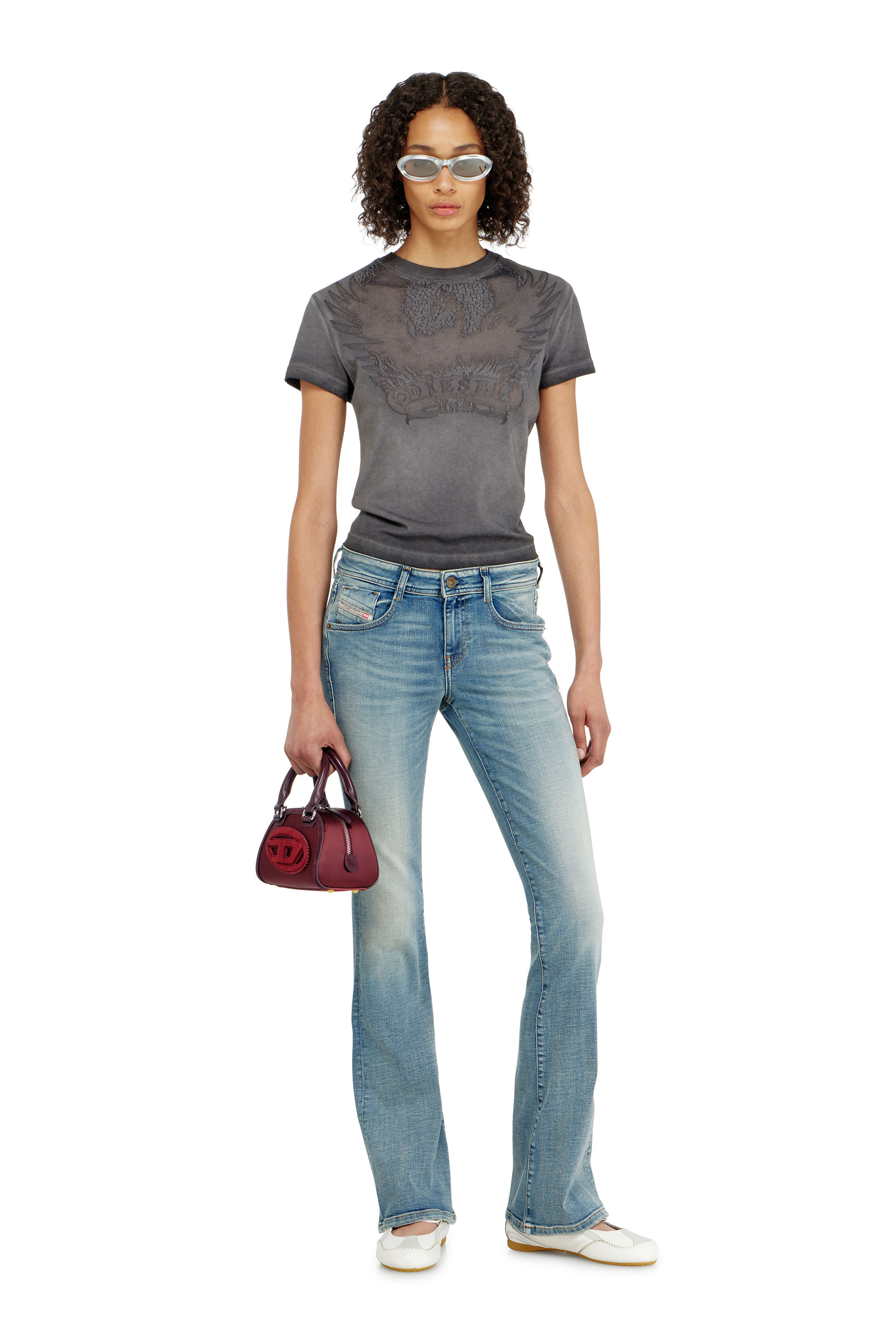 Diesel - Damen Bootcut Jeans 1969 D-Ebbey 09P42, Hellblau - 2
