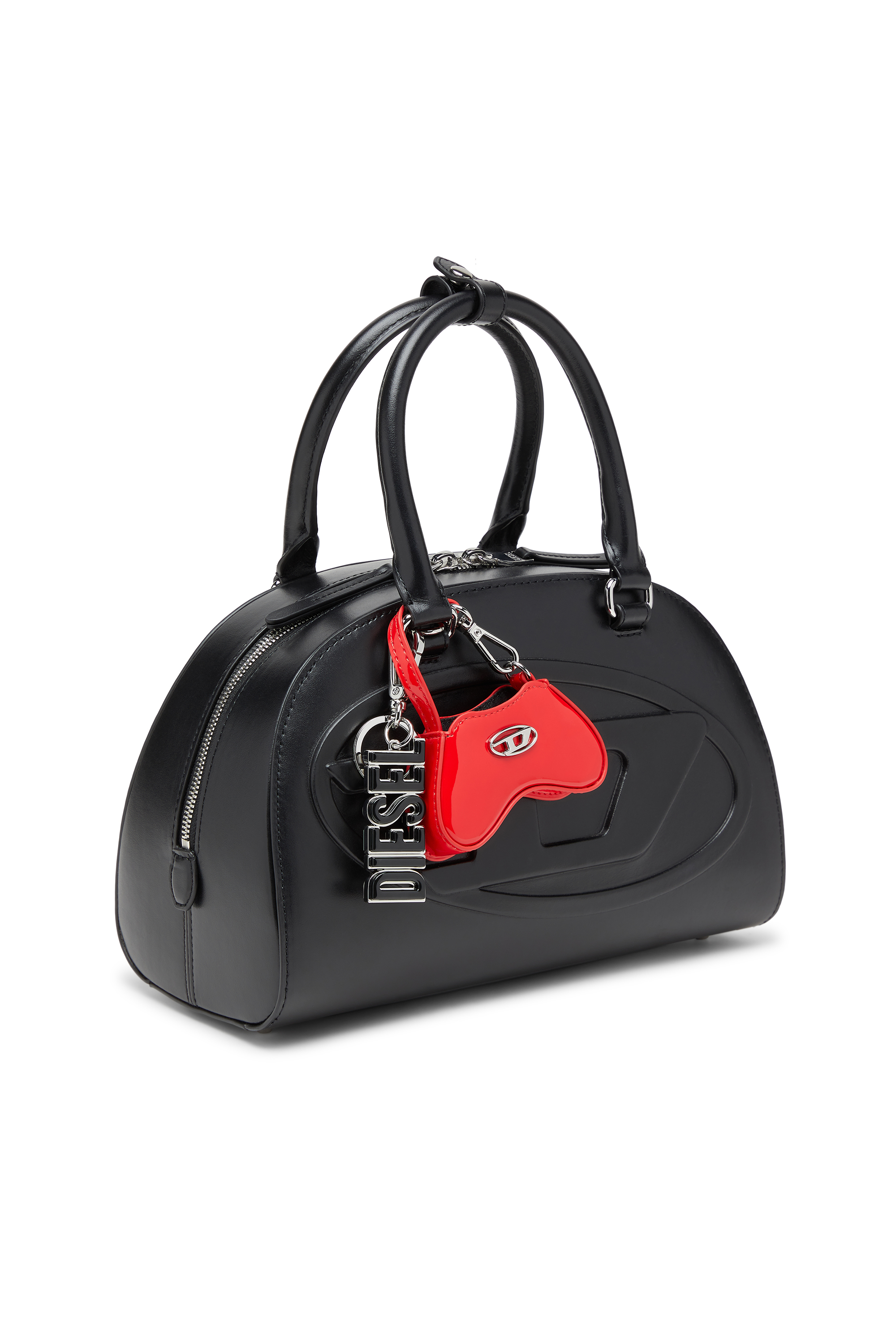 Diesel - DSL 3D KEY RING, Herren DIESEL-Schlüsselring aus Metall und Harz in Schwarz/Silber - 4