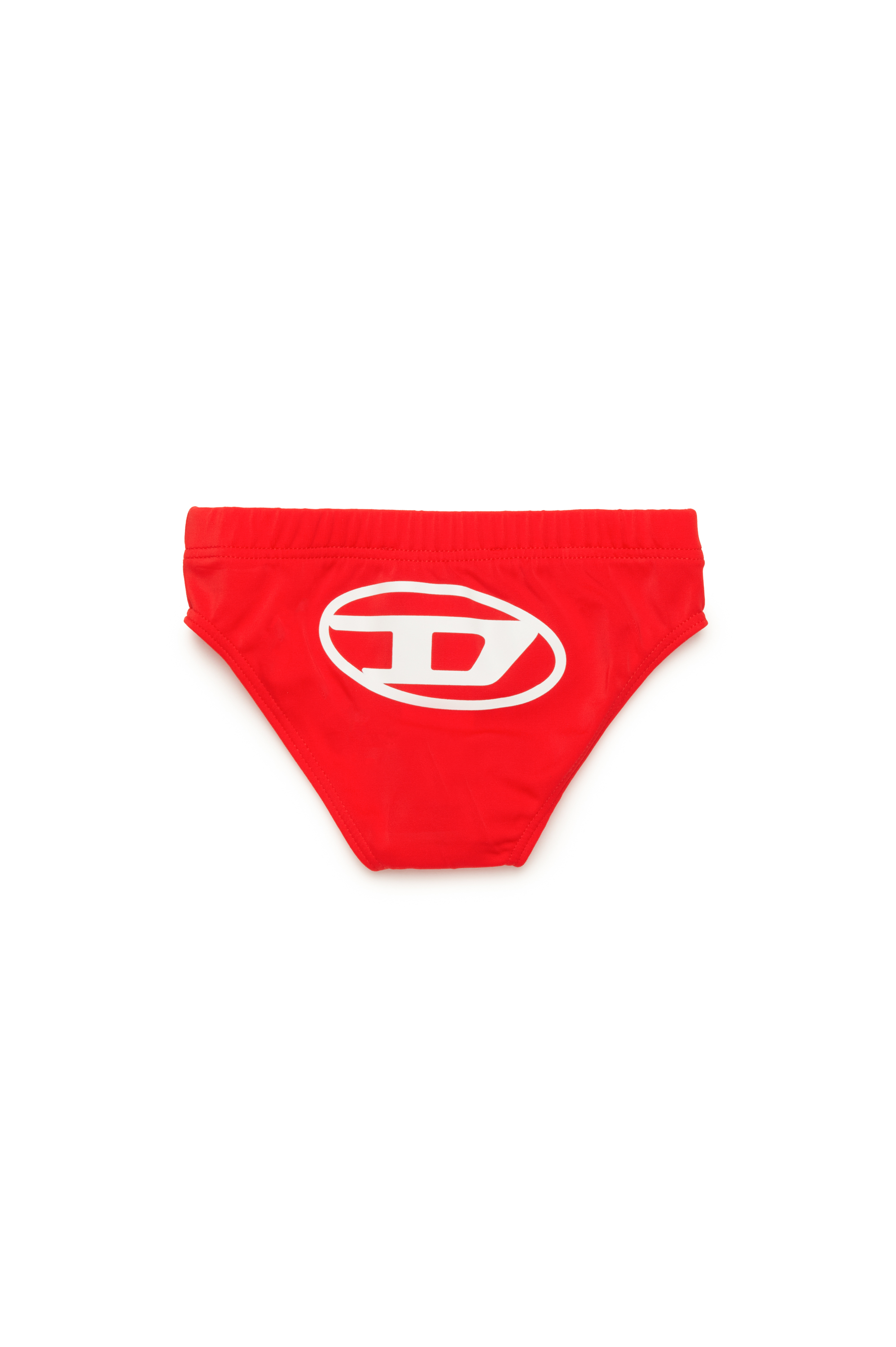 Diesel - MELLIB, Herren Badehose mit Oval D-Print in Rot - 2