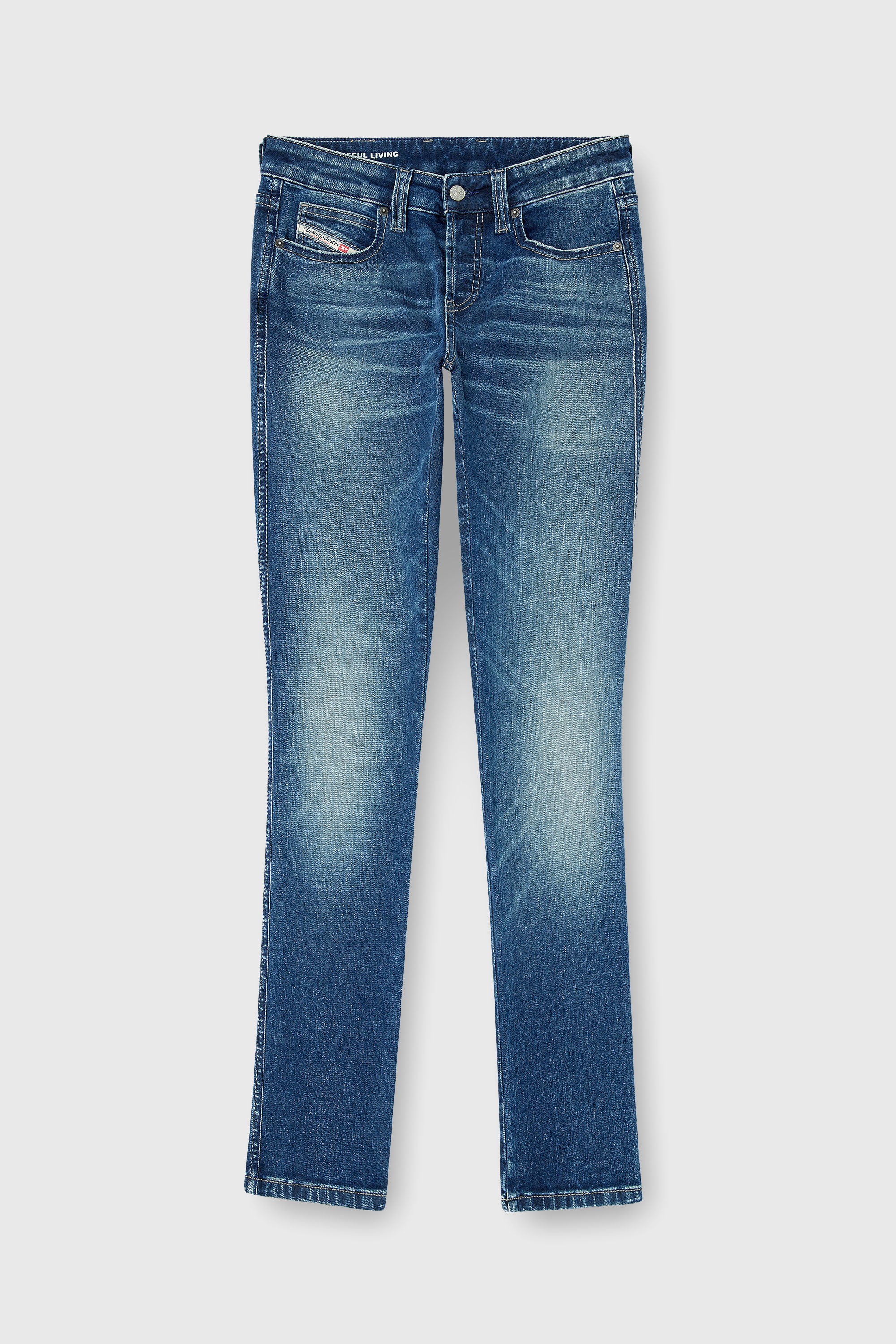 Diesel - Damen Slim Jeans 1992 D-Jiann 0DBEE, Mittelblau - 2