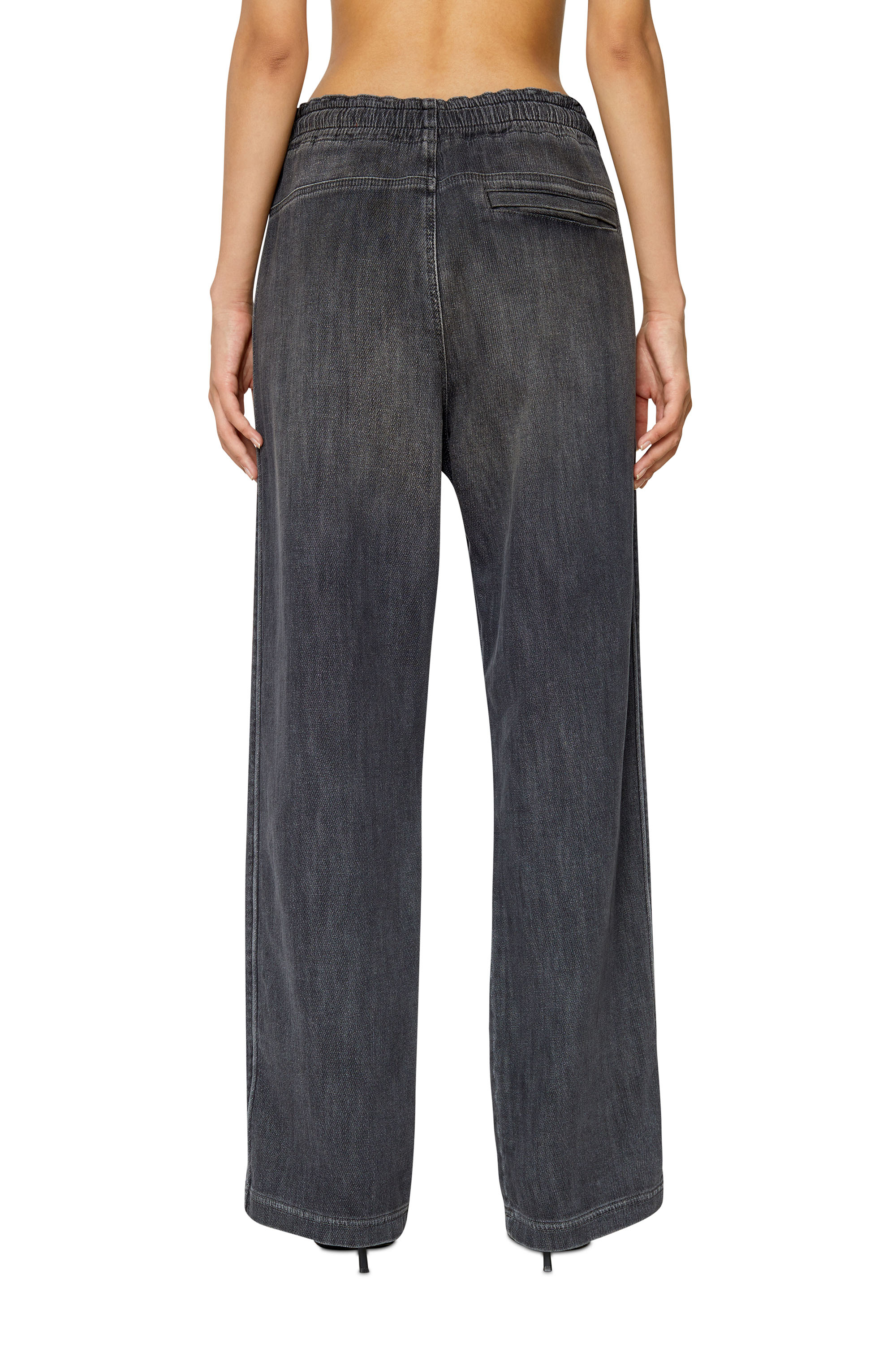 Diesel - Straight D-Martians Track Denim 09E30, Black/Dark grey - Image 2