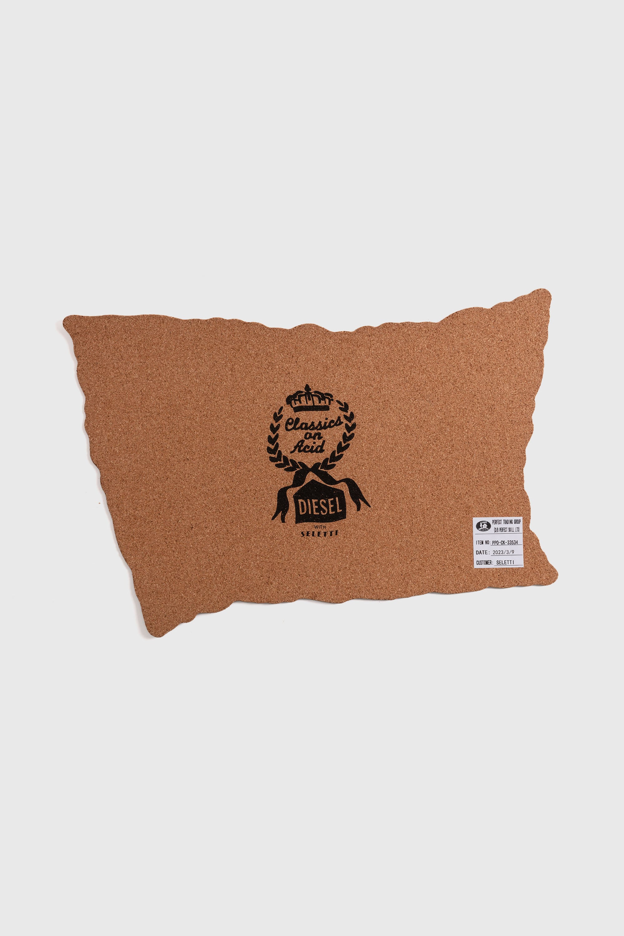 Diesel - 11261 TABLE MAT "DIESEL LIVING" - ACID F, Unisex's Cork table mat in White - 2