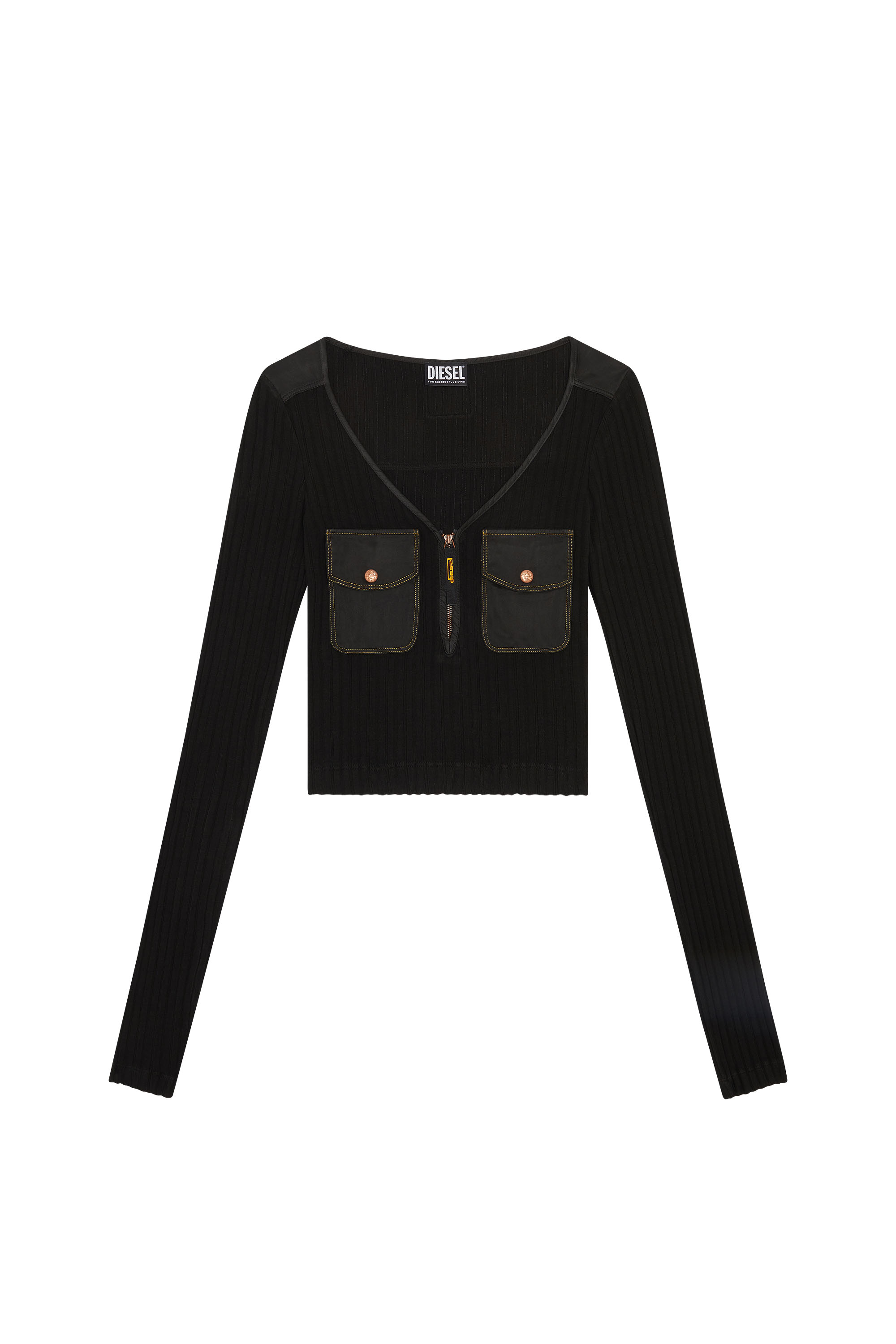Diesel - T-BORDIE, Schwarz - Image 3