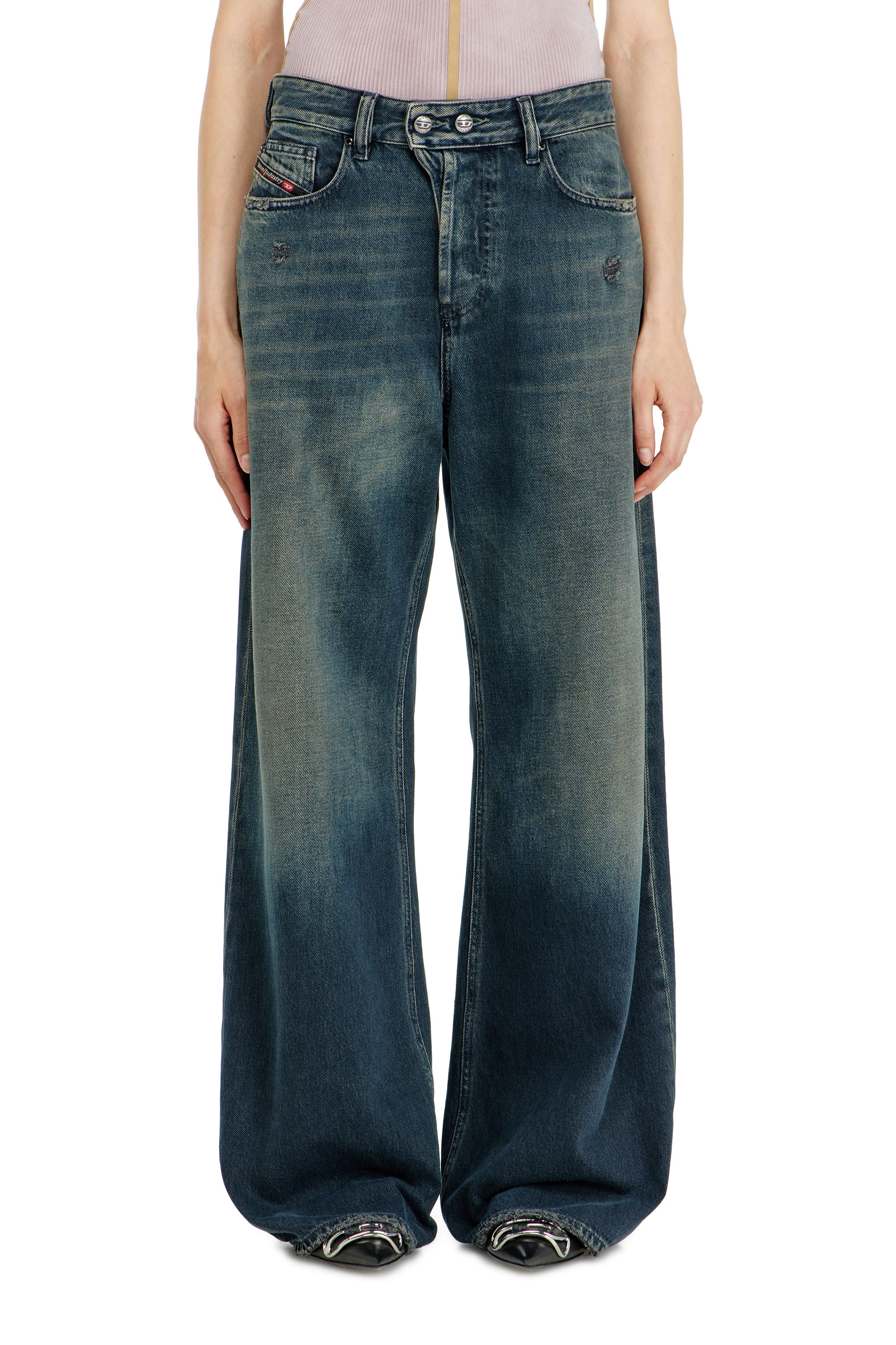 Diesel - Unisex Relaxed Jeans 1996 D-Sire 09N67, Dunkelblau - 4