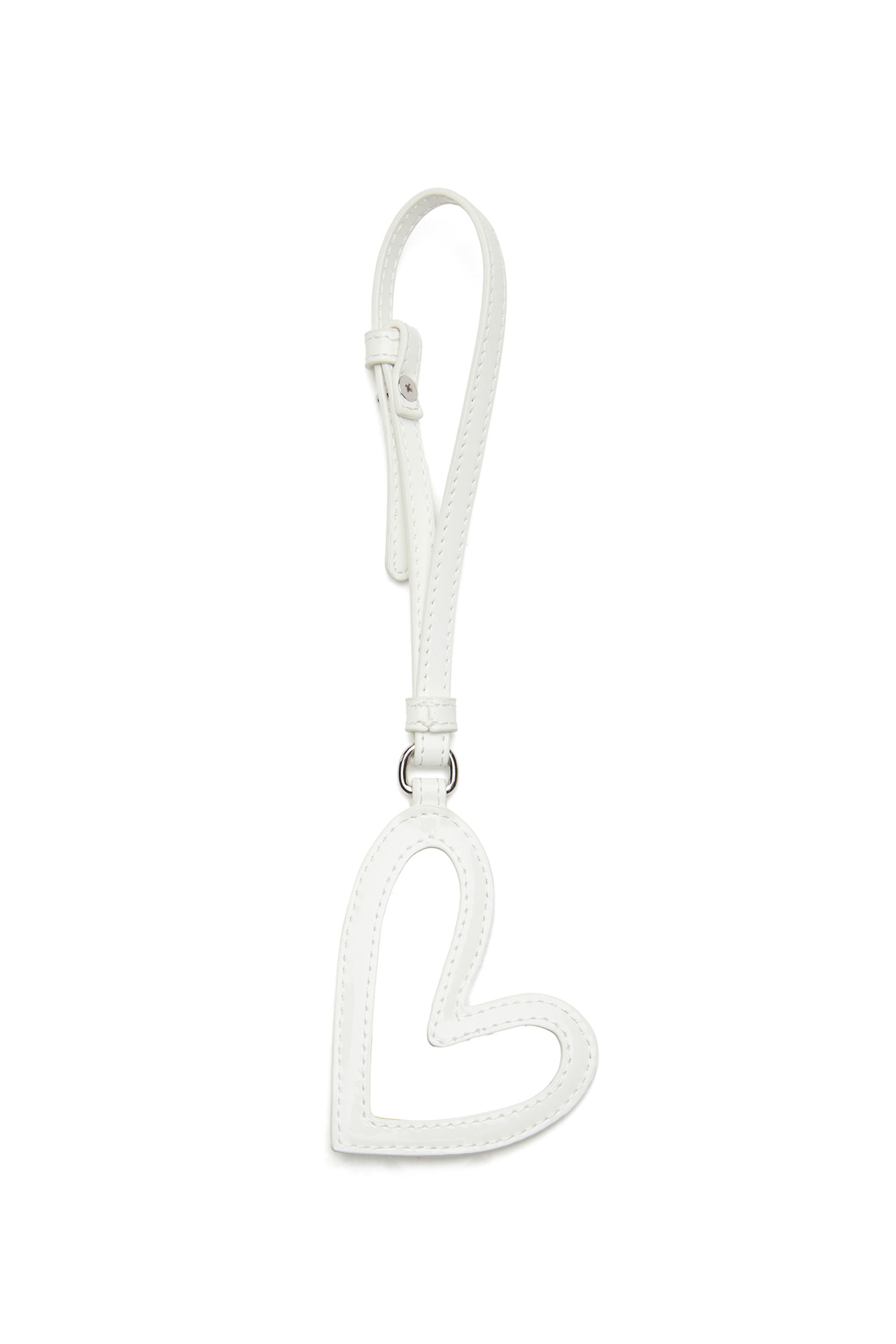 Diesel - PLAY MIRROR, Damen Spiegelanhänger mit glänzendem Finish in Weiß - 2