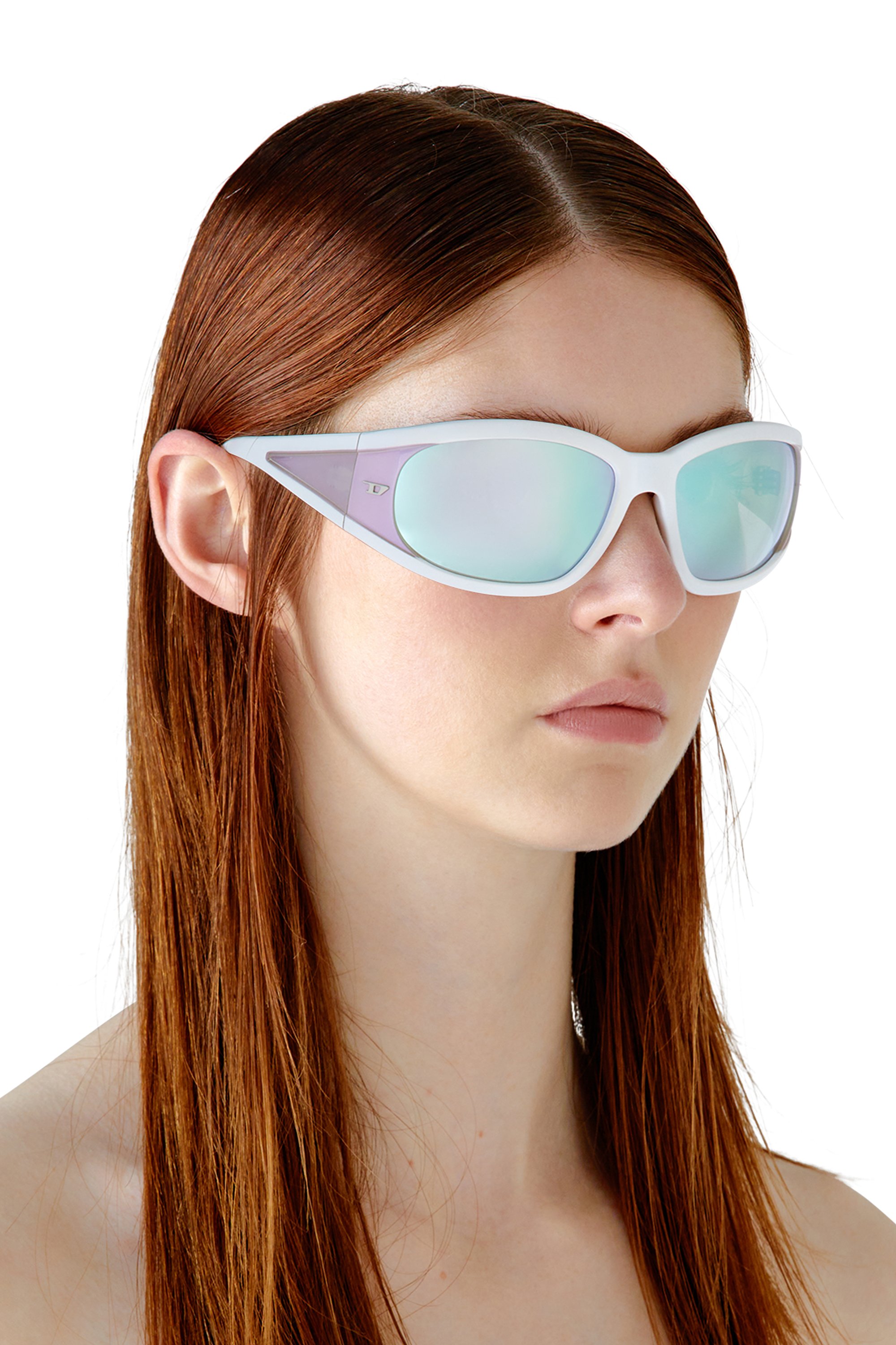 Diesel - 0DL3002, Unisex Sonnenbrille aus acetat mit rechteckigen gläsern in Bubble - 6