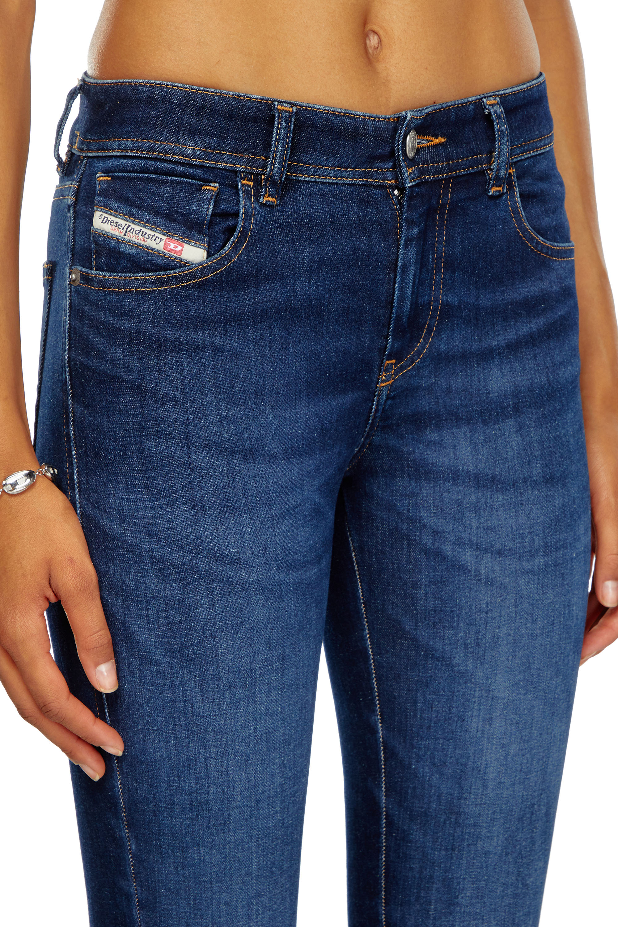 Diesel - Damen Skinny Jeans 2017 Slandy 09J12, Dunkelblau - 5