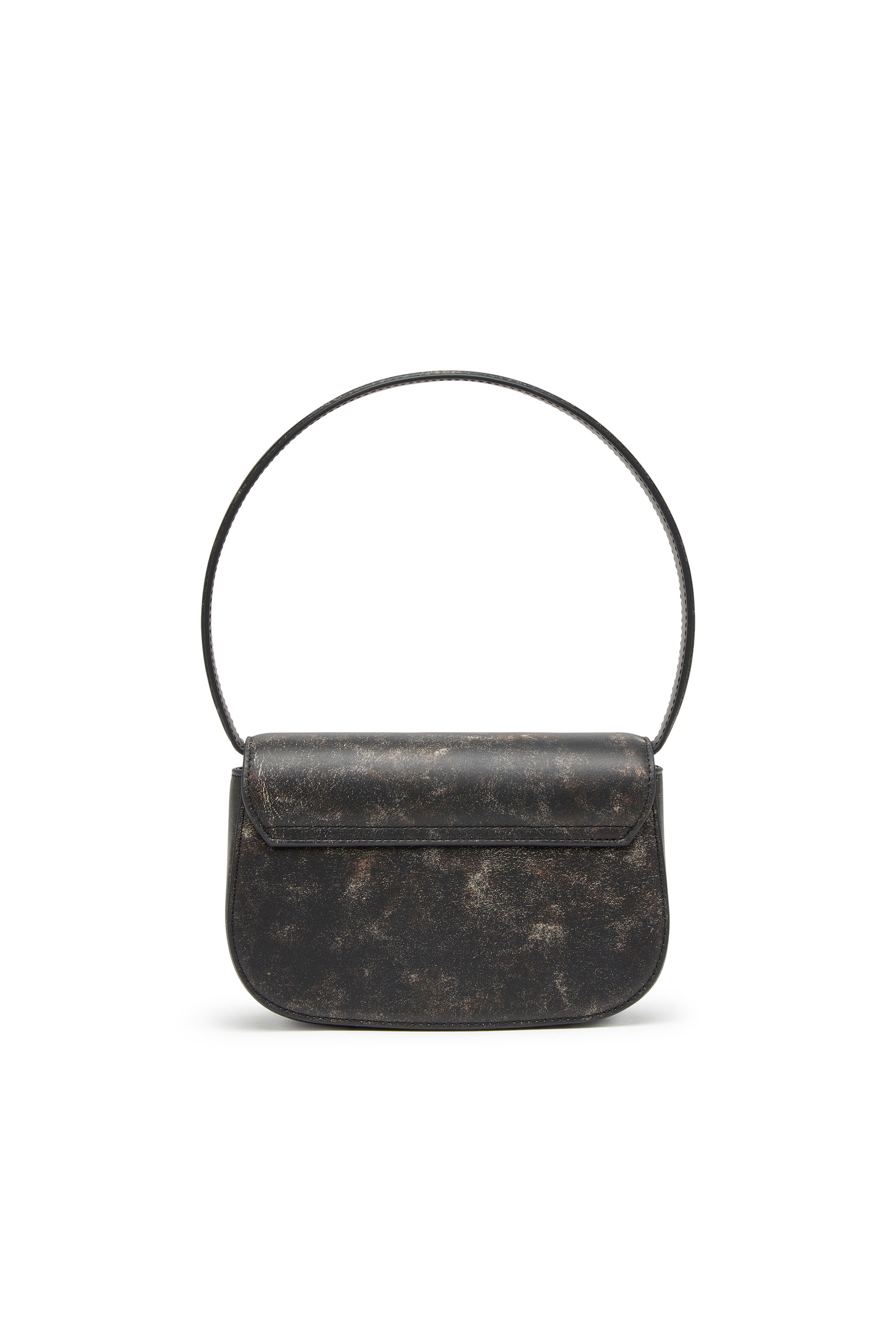 Women's 1DR-Iconic shoulder bag in matte leather | Black