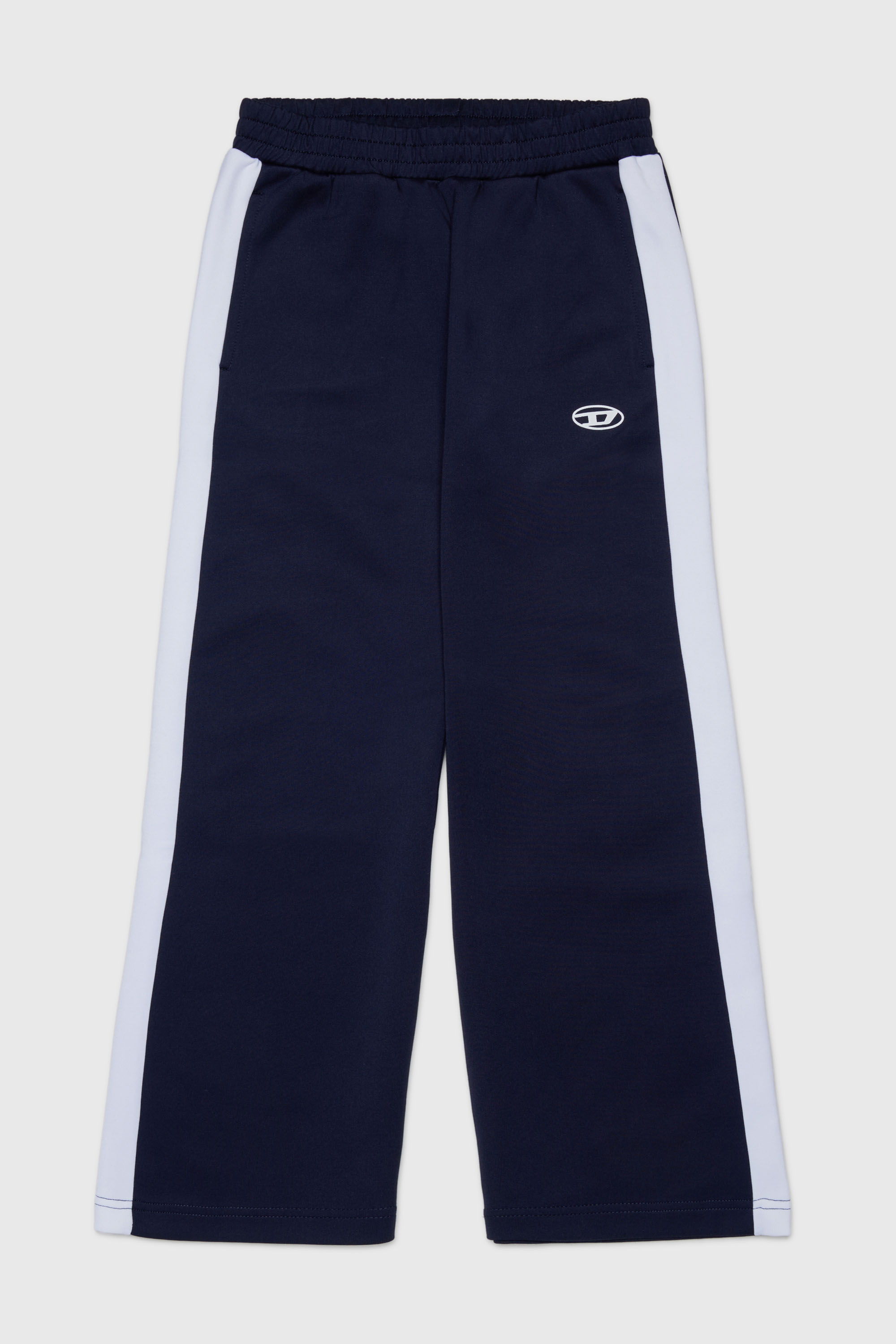 Diesel - PBOS, Herren Sweatpants mit seitlichen Streifen in Dunkelblau - 1