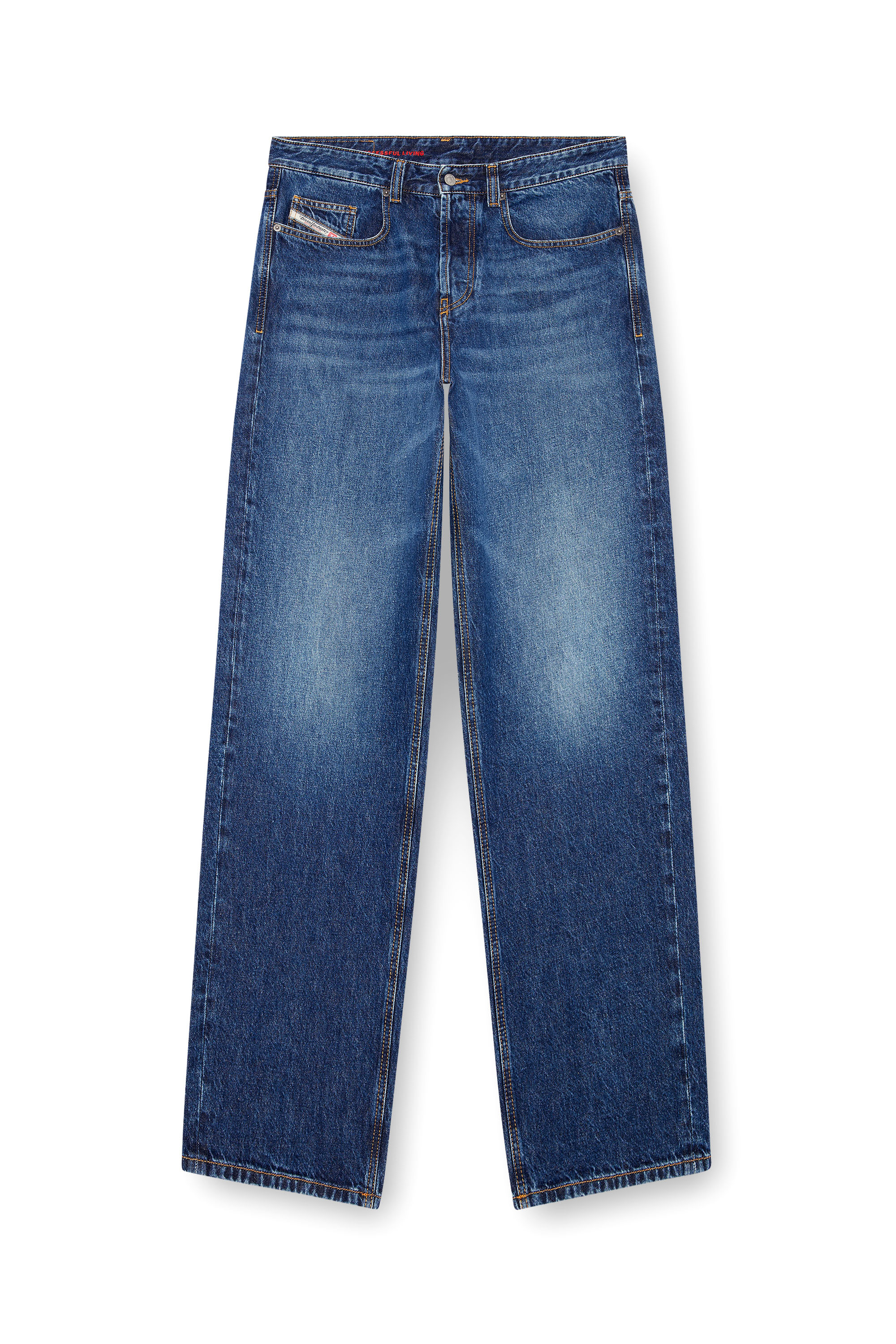 Diesel - Herren Relaxed Jeans 2001 D-Macro 09I27, Mittelblau - 3