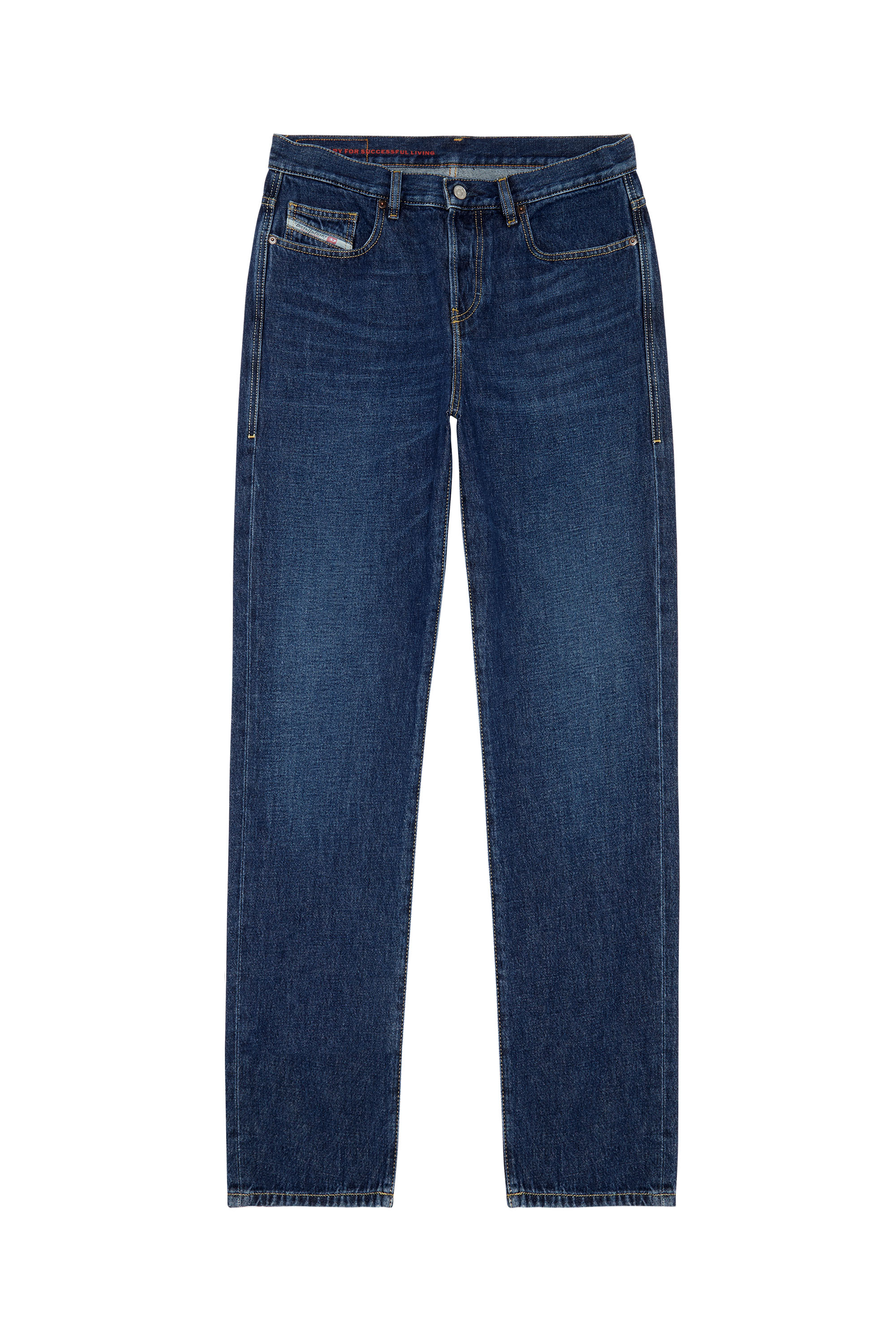 2020 D-Viker 09C03 Straight Jeans, Dunkelblau - Jeans