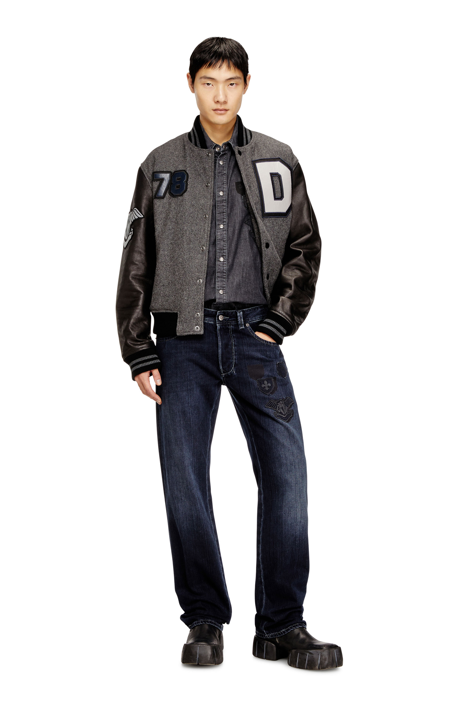 Diesel - Herren Regular Jeans 1985 Larkee 09Q19, Dunkelblau - 1