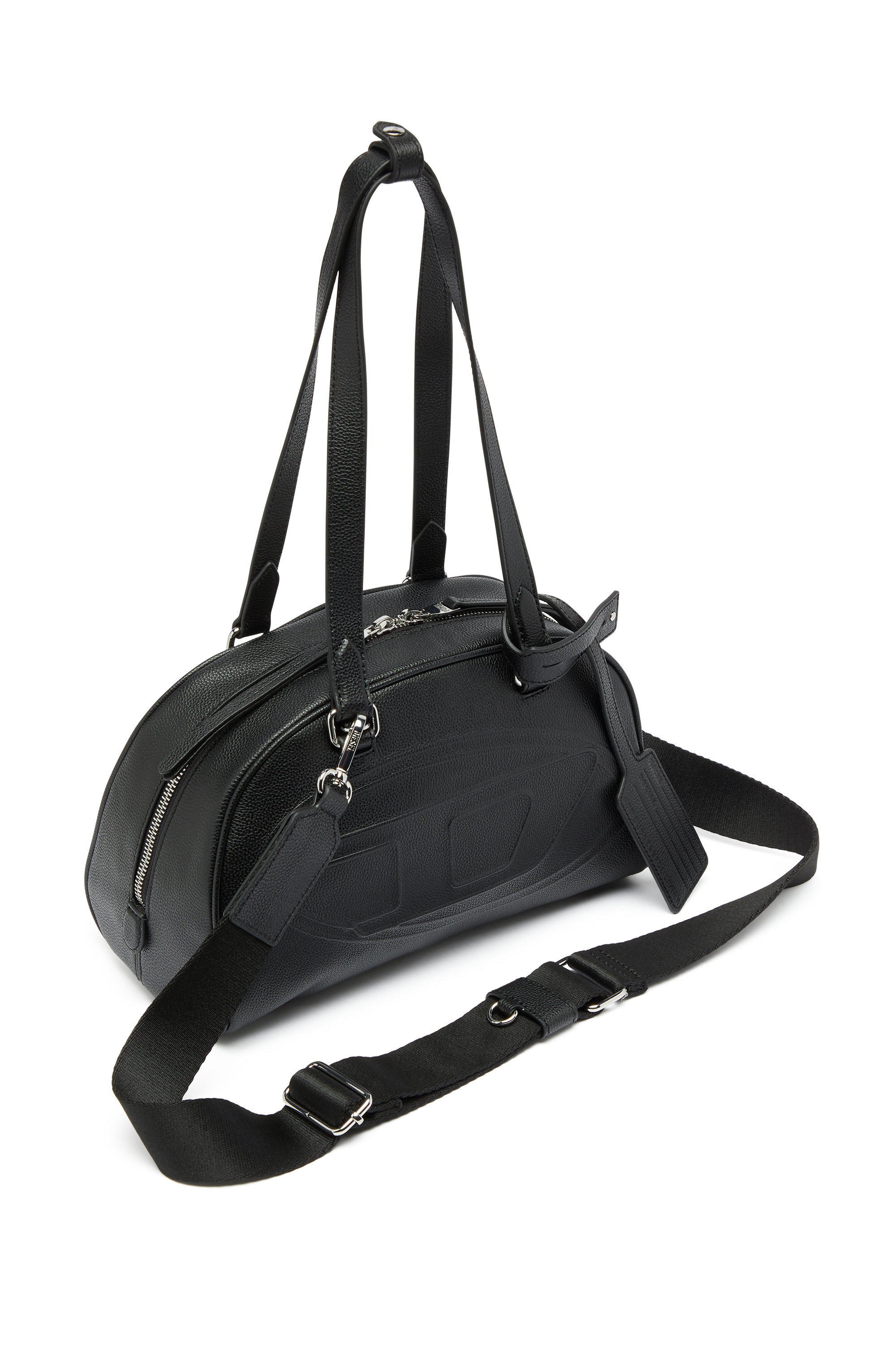 Diesel - 1DR DOME SHOULDER, Unisex's 1DR Dome - Leather Boston bag with embossed logo in null - 5