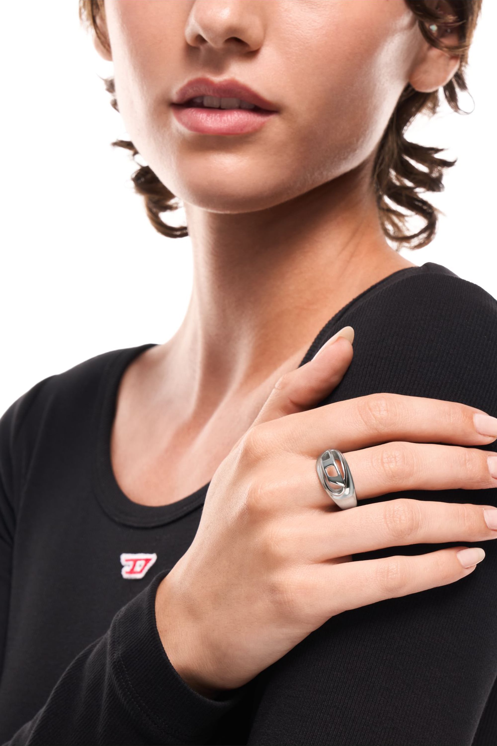 Diesel - DX1715040, Unisex Bandring aus Edelstahl in Silber - 4