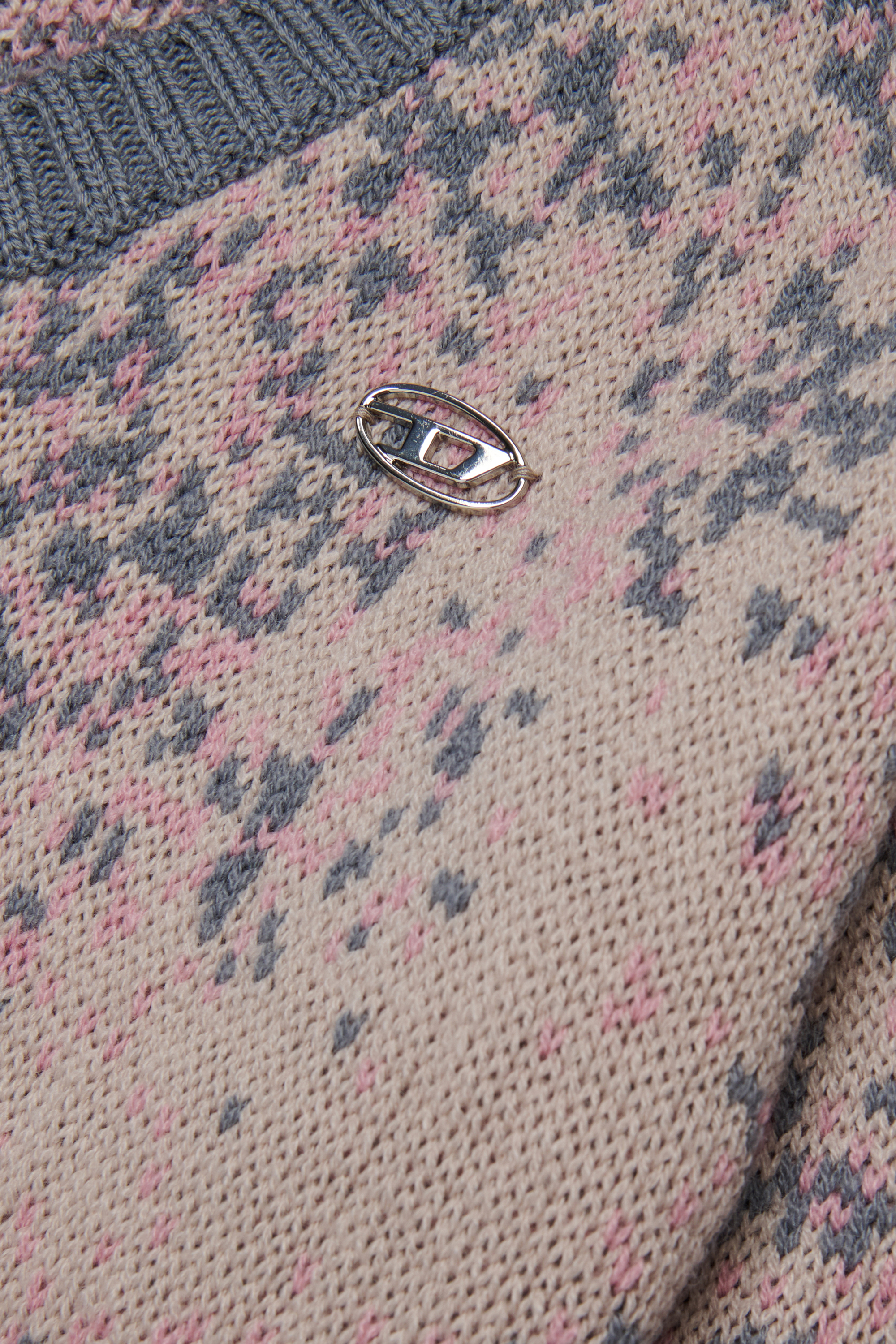 Diesel - KMRENZA, Damen Wollpullover mit V-Ausschnitt in Rosa - 4