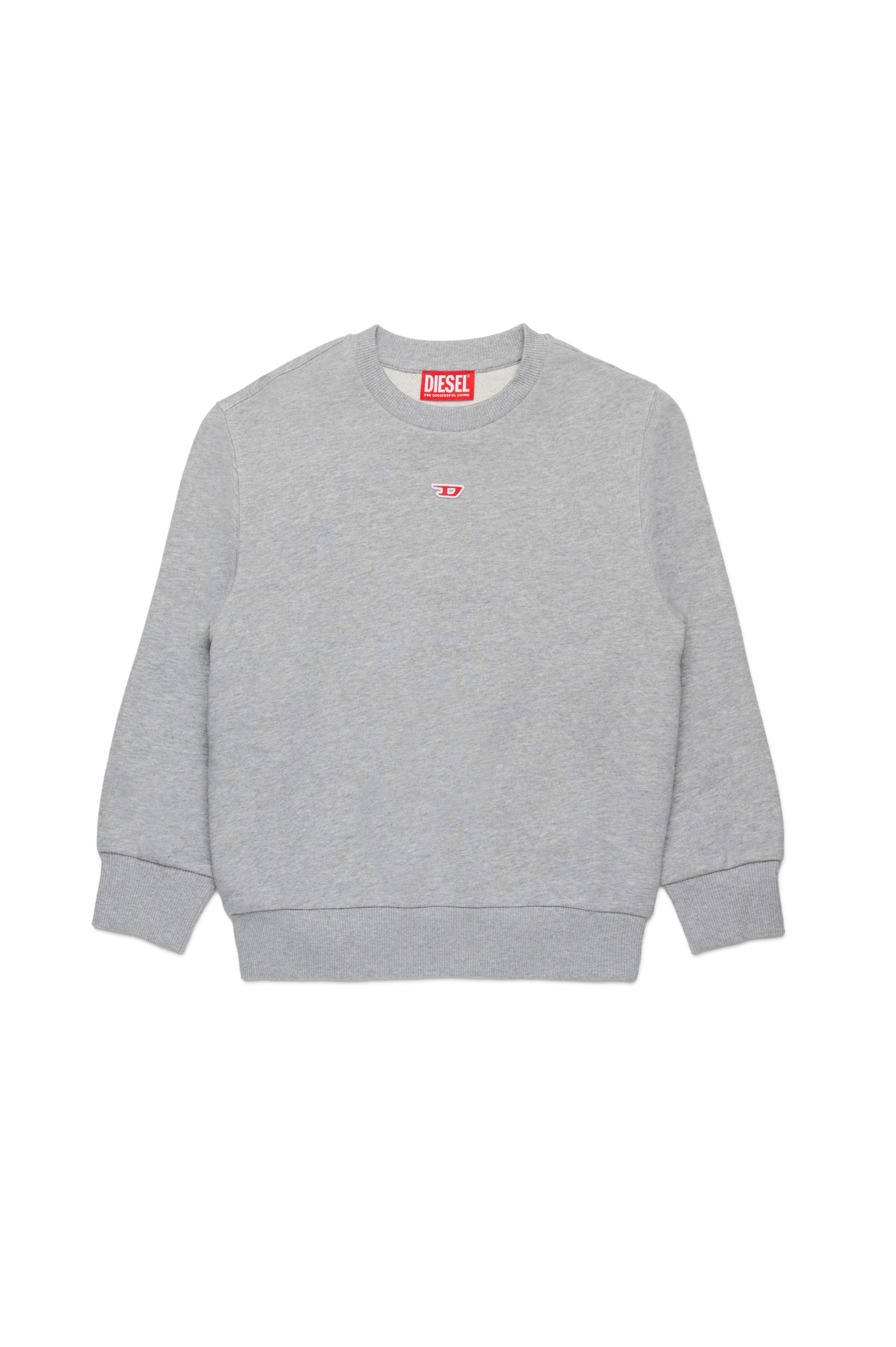 Diesel - SGINND OVER, Unisex Sweatshirt mit D-Logo in Grau - 1