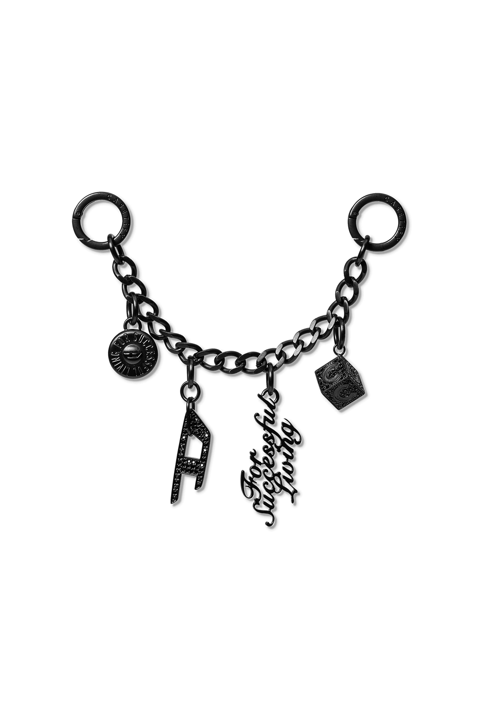 Diesel - 60374 CASETIFY  CHARMS CHAIN, Unisex Anhänger Dünn Silber in Schwarz - 1