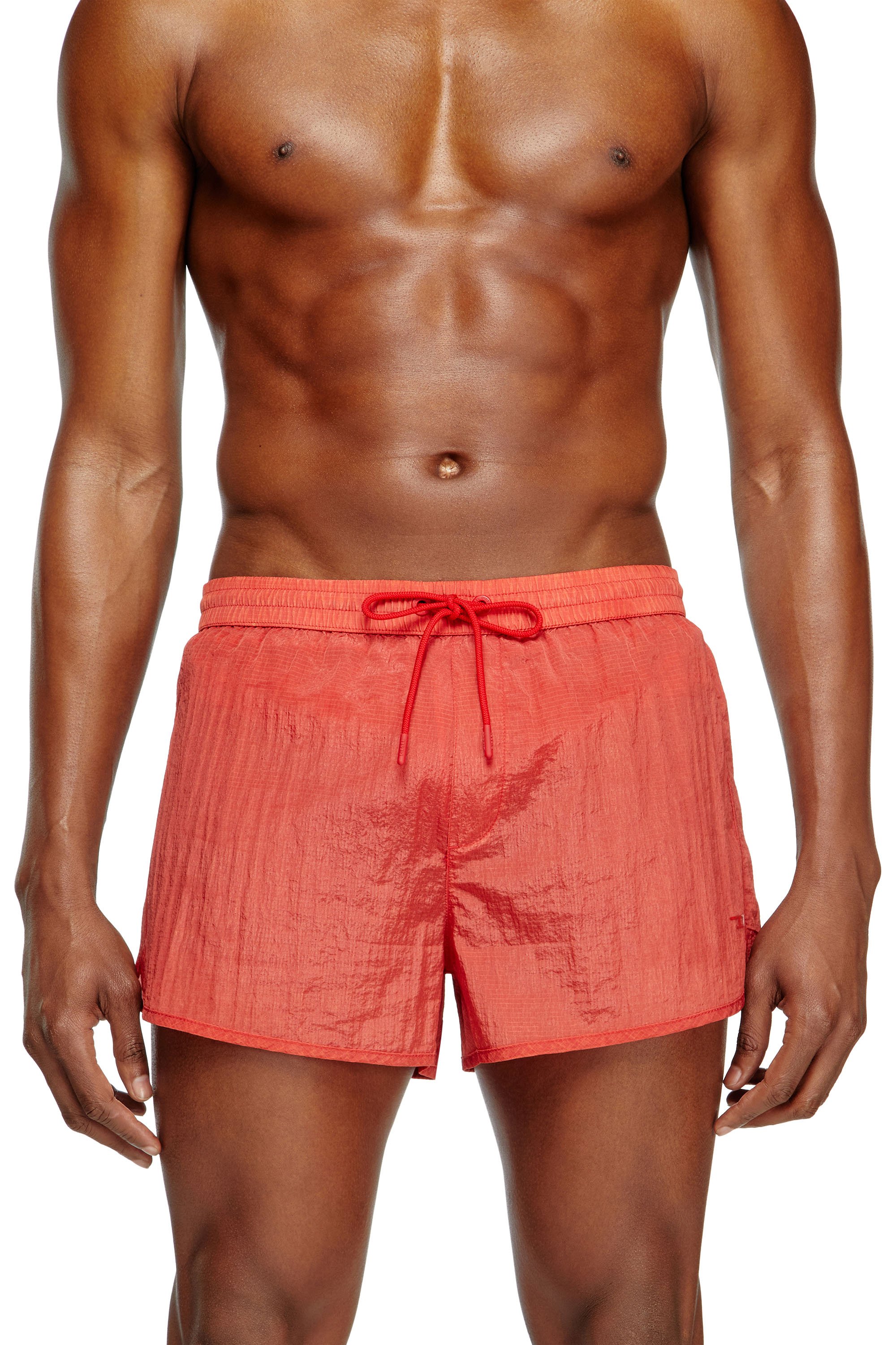 Diesel - OLIVER-30-D-POP, Herren Badeshorts aus behandeltem Ripstop in Rot - 2