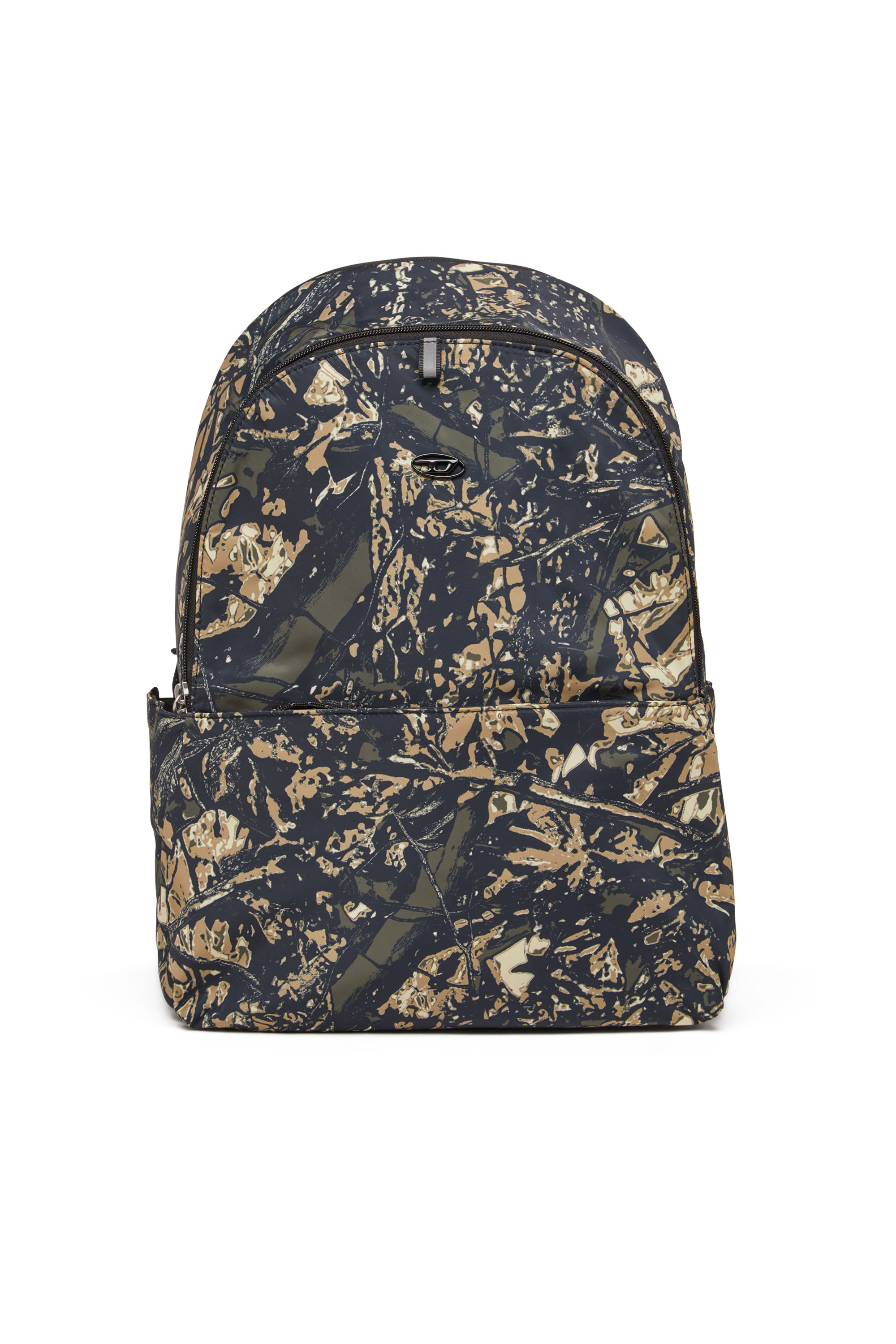 Diesel - D-PACK BACKPACK X, Unisex Backpack in camo-print fabric in Armeegrün - 1