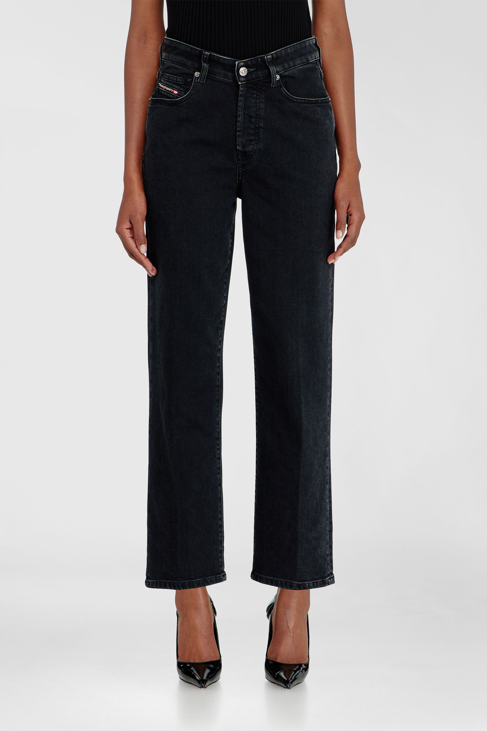 Diesel - Damen Regular Jeans 1981 D-Went 09N89, Schwarz/Dunkelgrau - 4