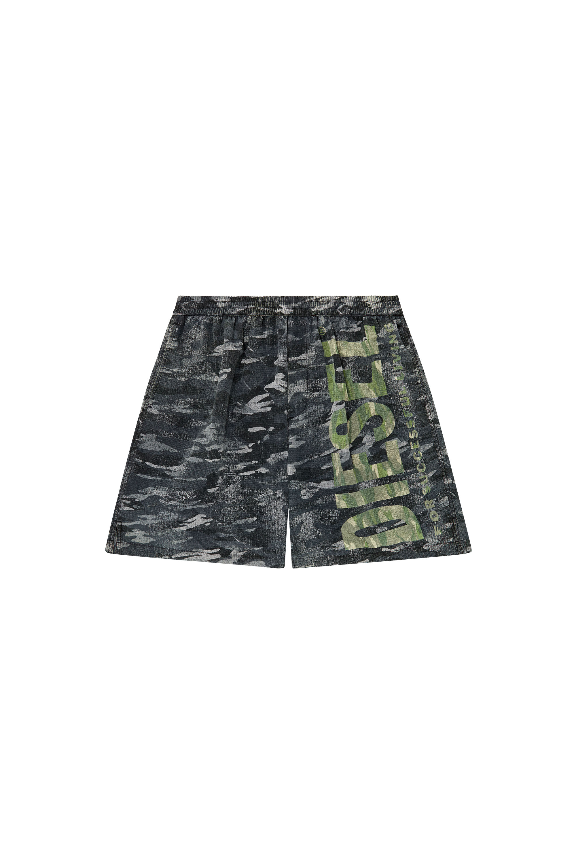 Diesel - POWEL-47.5-UTLT, Herren Boardshorts aus Camo-Ripstop in Schwarz - 3