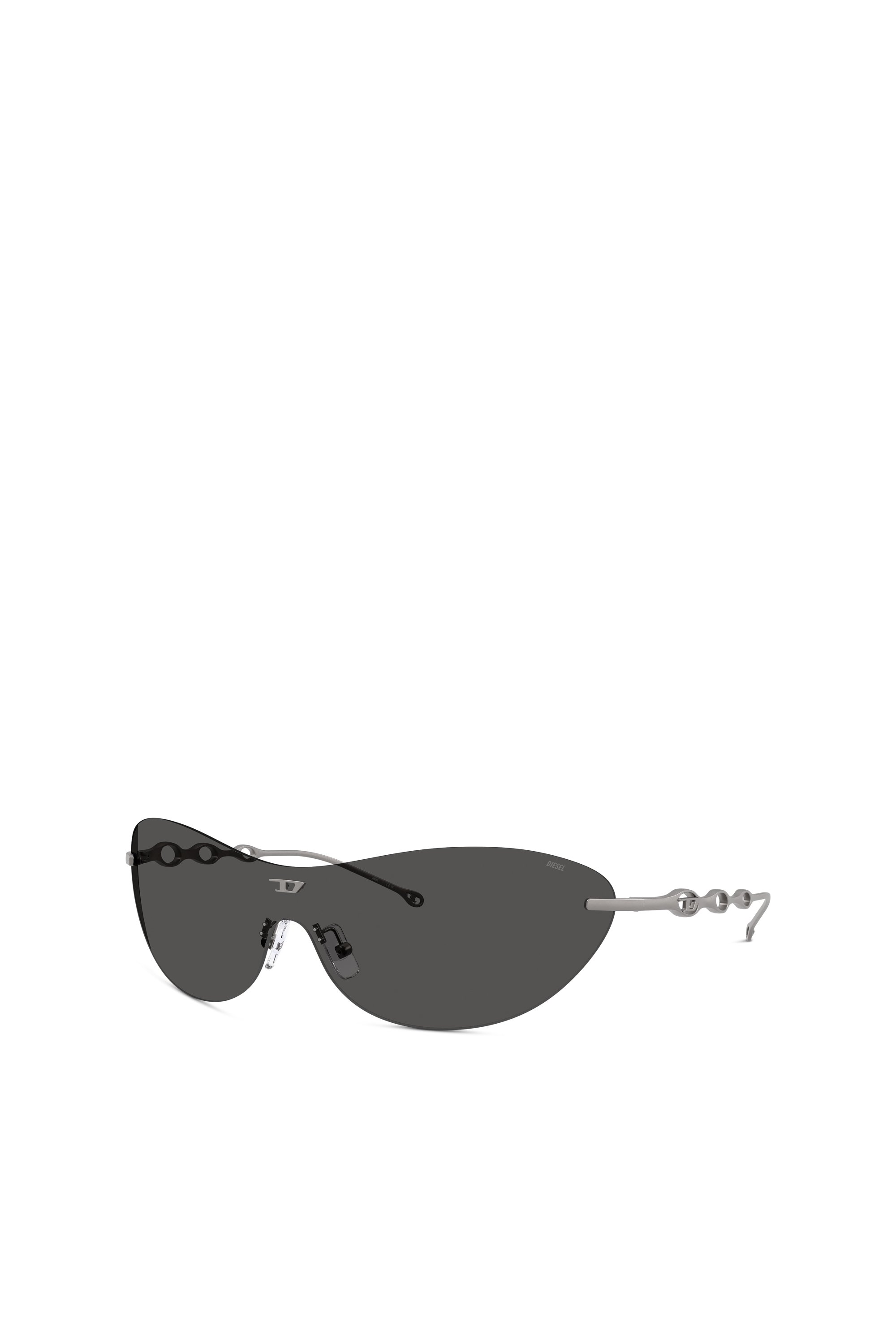 Diesel - 0DL1006 SIZE 35, Unisex Ovale Sonnenbrille in Dunkelgrau - 5