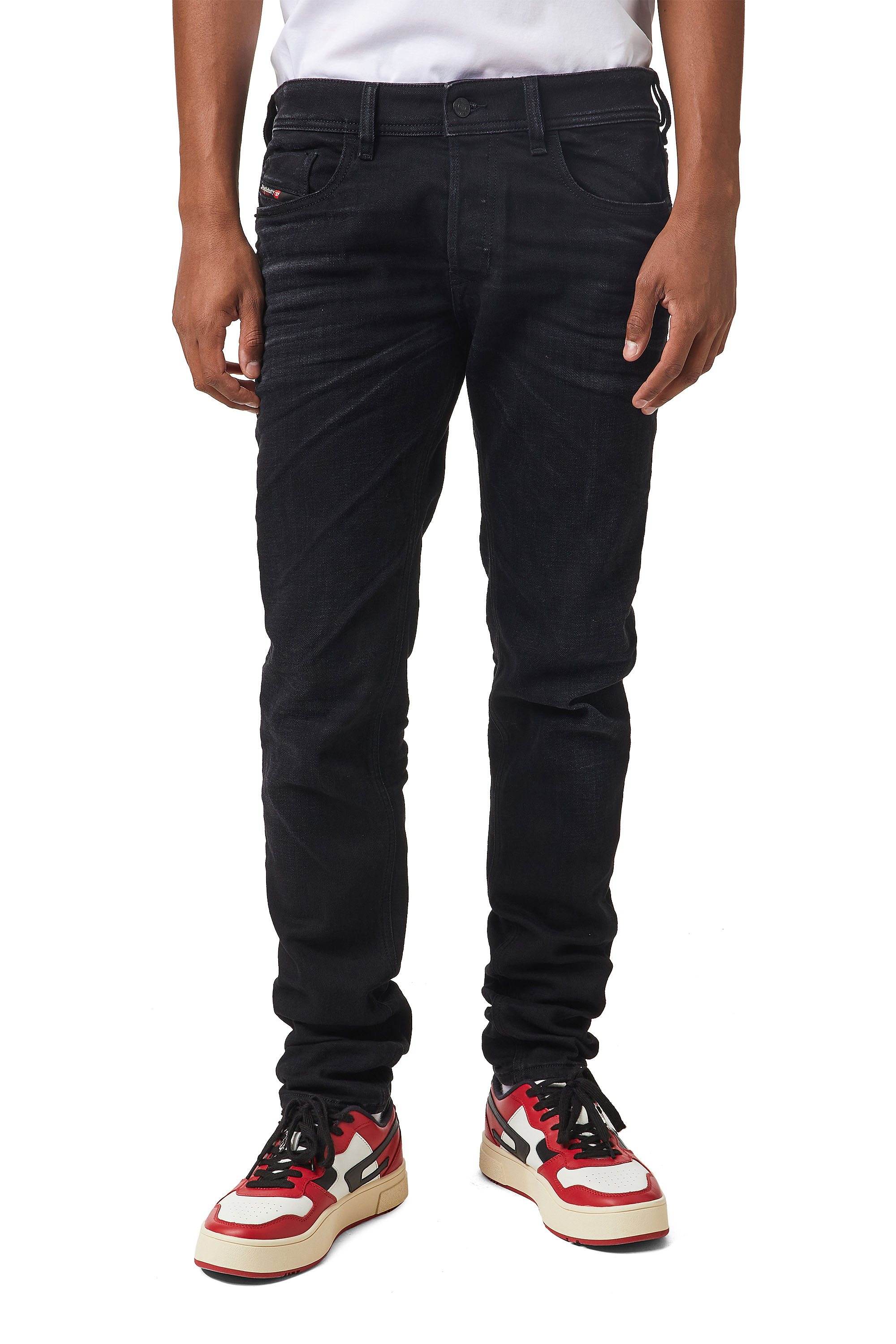 Sleenker 09A75, Schwarz/Dunkelgrau - Jeans