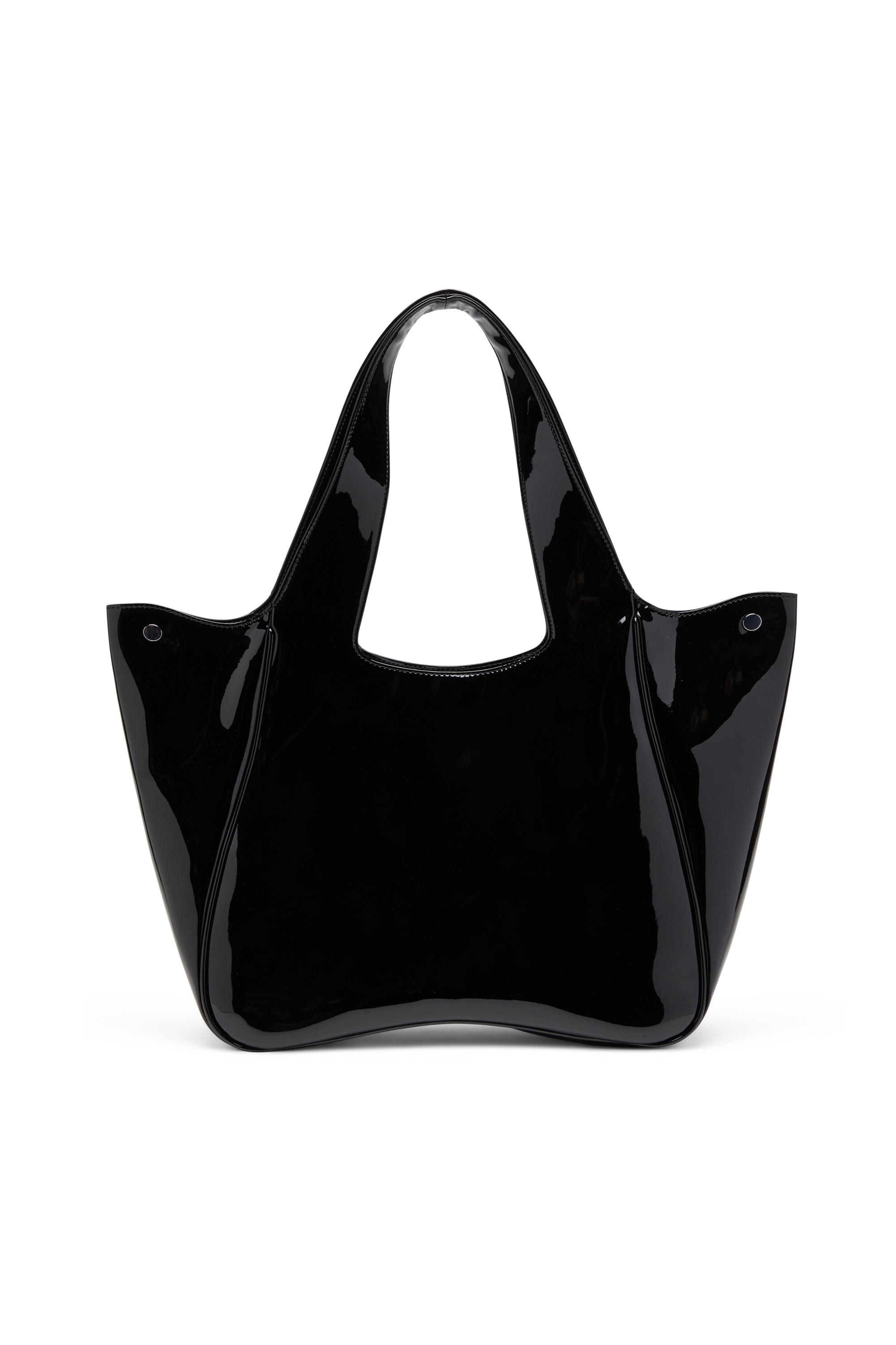 Diesel - PLAY SHOPPER EW, Damen Play-Tote-Tasche aus glänzendem PU in Schwarz - 2
