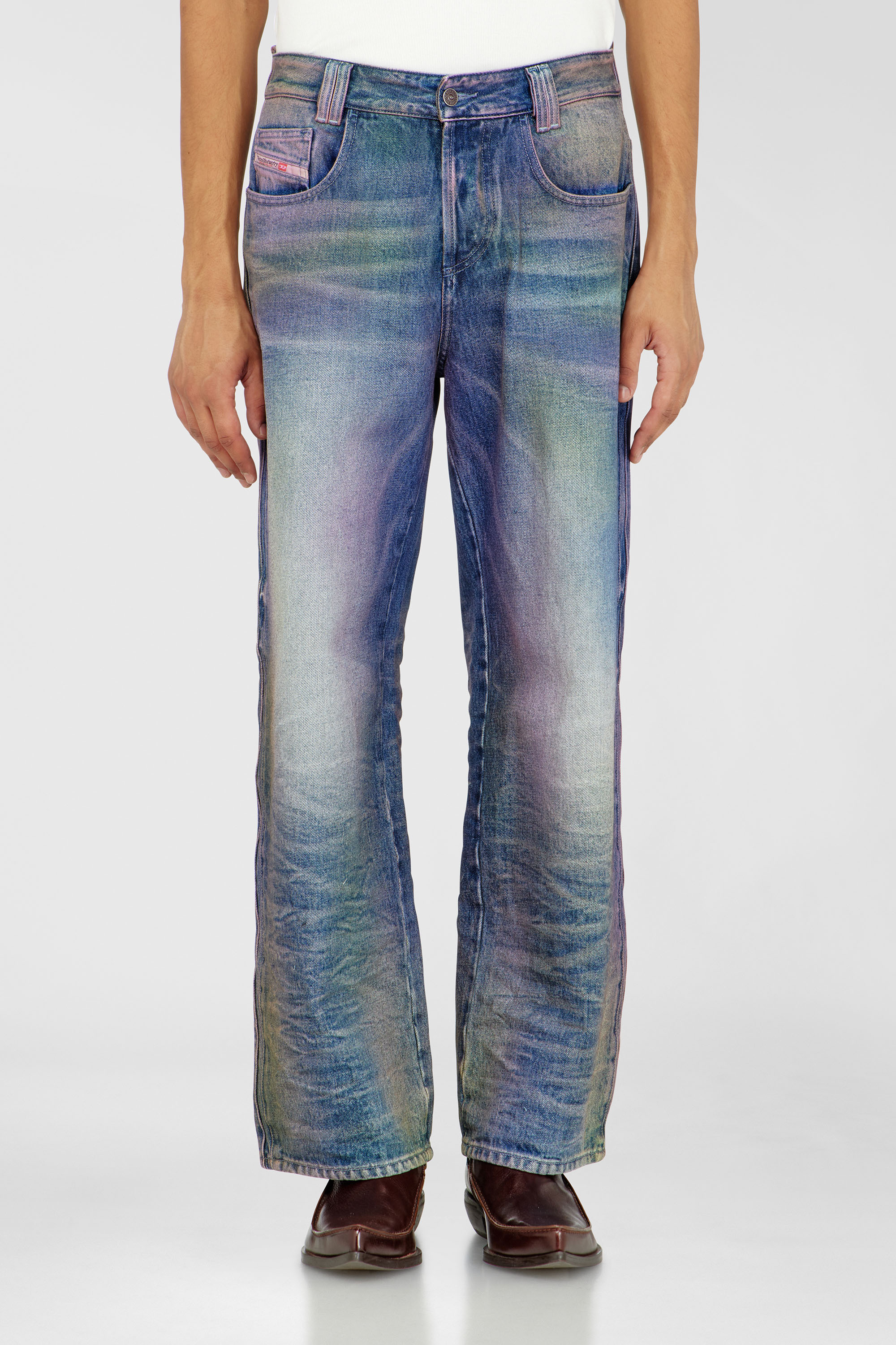 Diesel - Unisex Relaxed Jeans 1982 D-Hakou 007FW, Mittelblau - 4