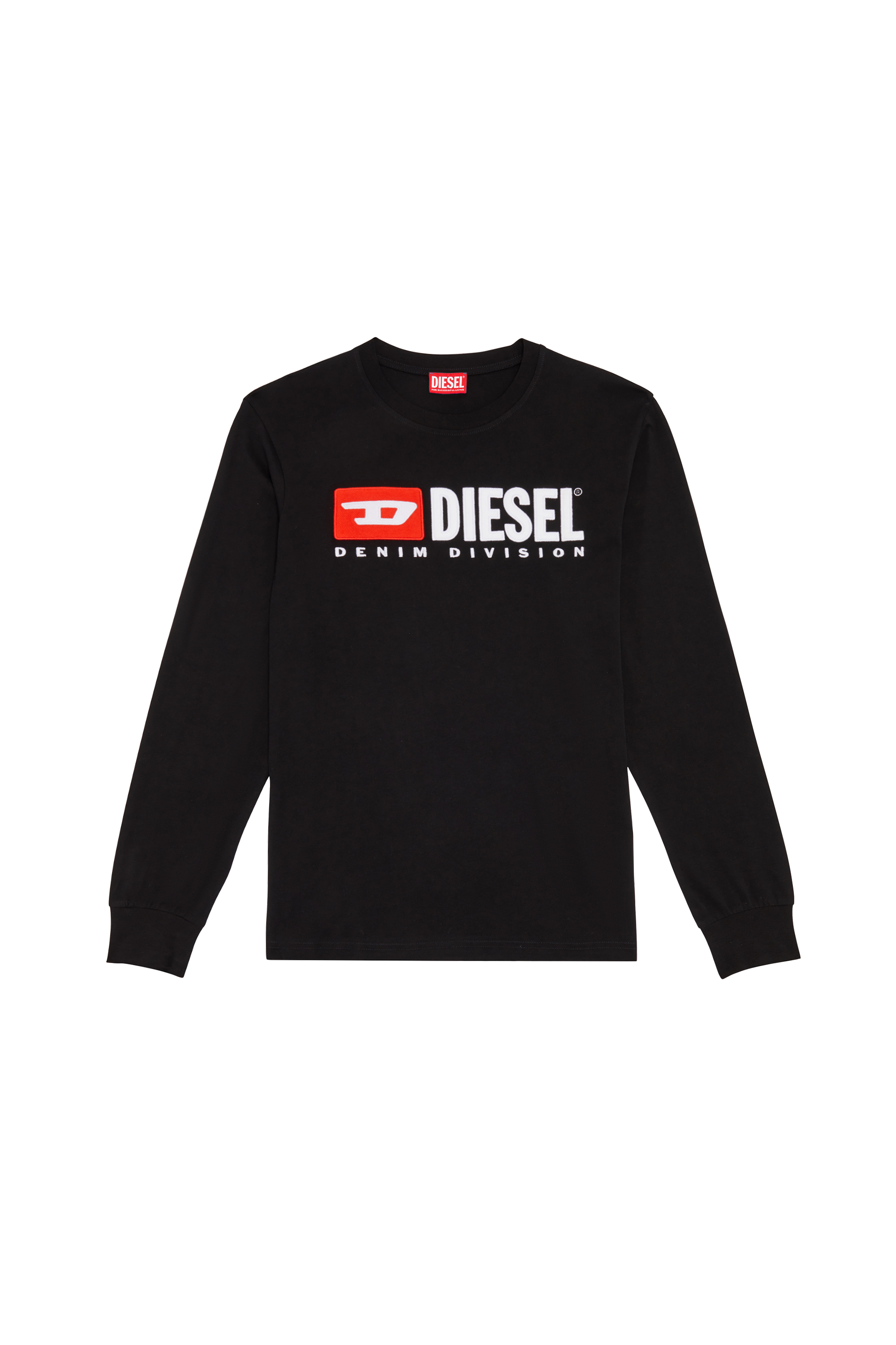 Diesel - T-JUST-LS-DIV, Schwarz - Image 3