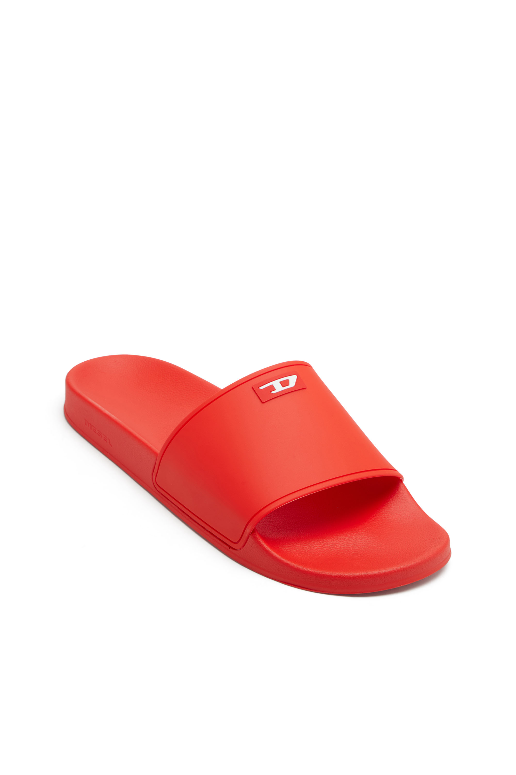 Diesel - SA-SWIM, Herren Sa-Swim-Pool-Slides aus Gummi mit D-Logo in Rot - 6