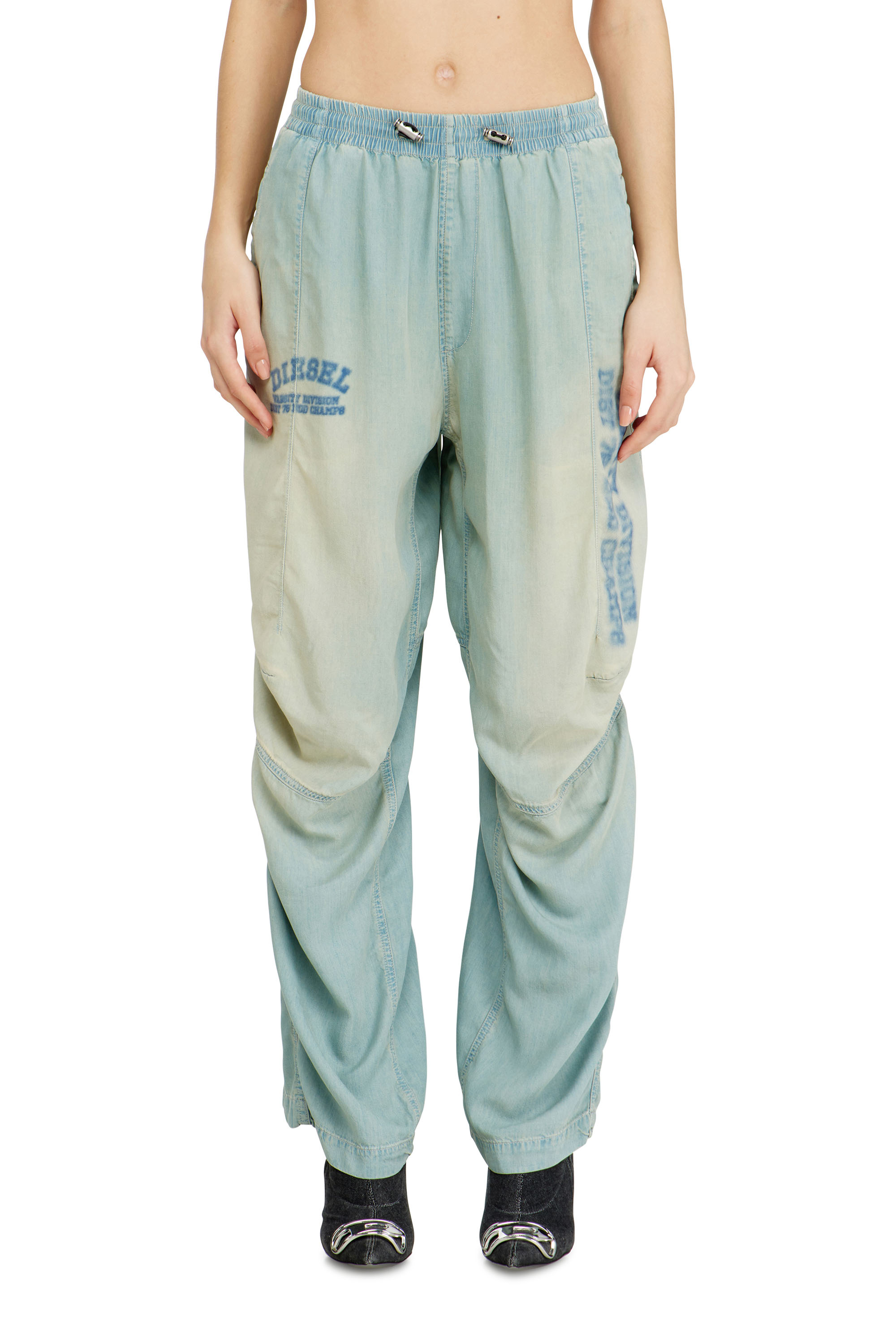 Diesel - Unisex Relaxed Jeans D-Pari 0ADCF, Hellblau - 2