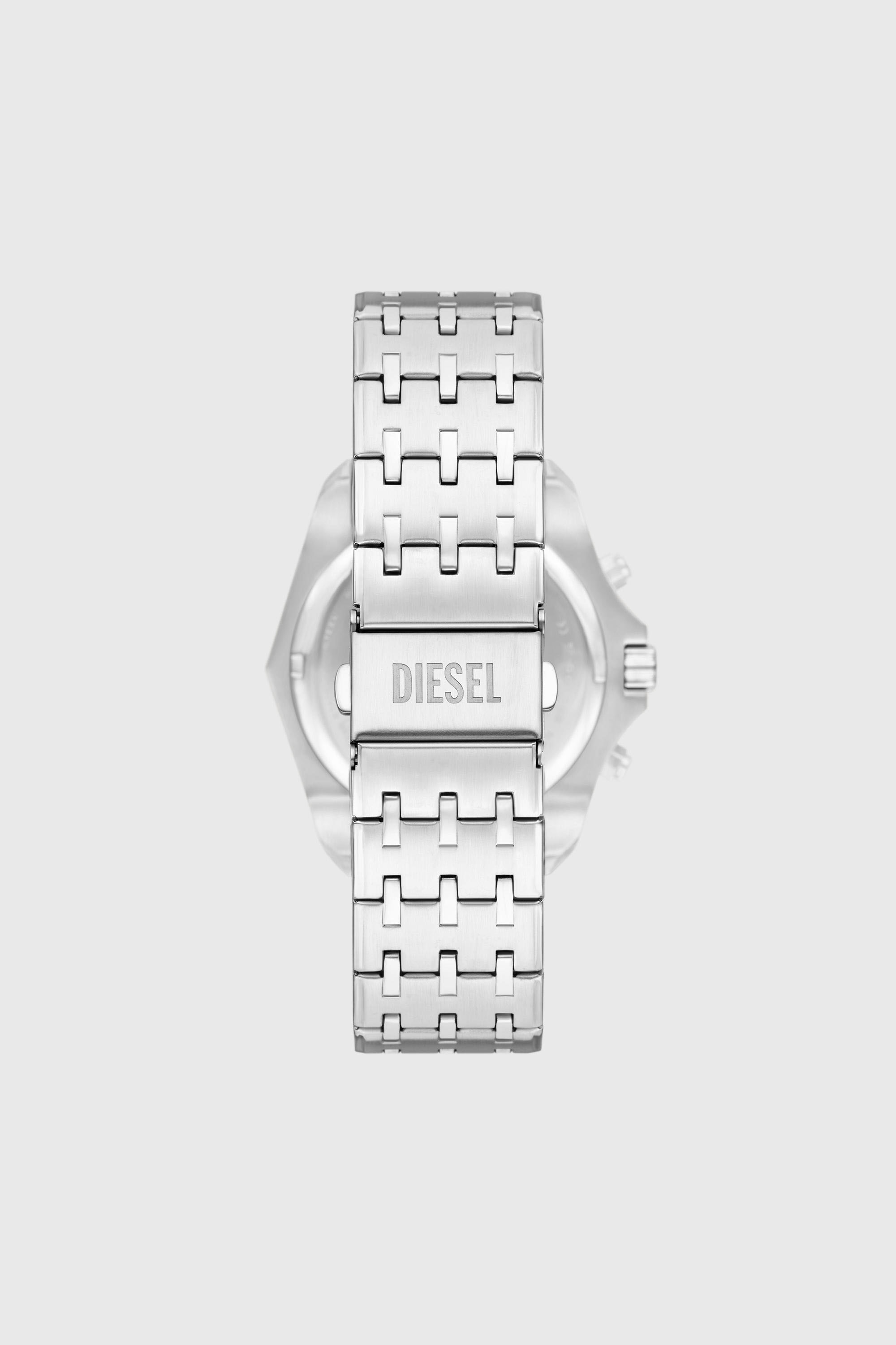 Diesel - DZ4734 WATCH, Herren Stinger Uhr aus Edelstahl mit Pav&eacute;-Besatz in Silber - 3