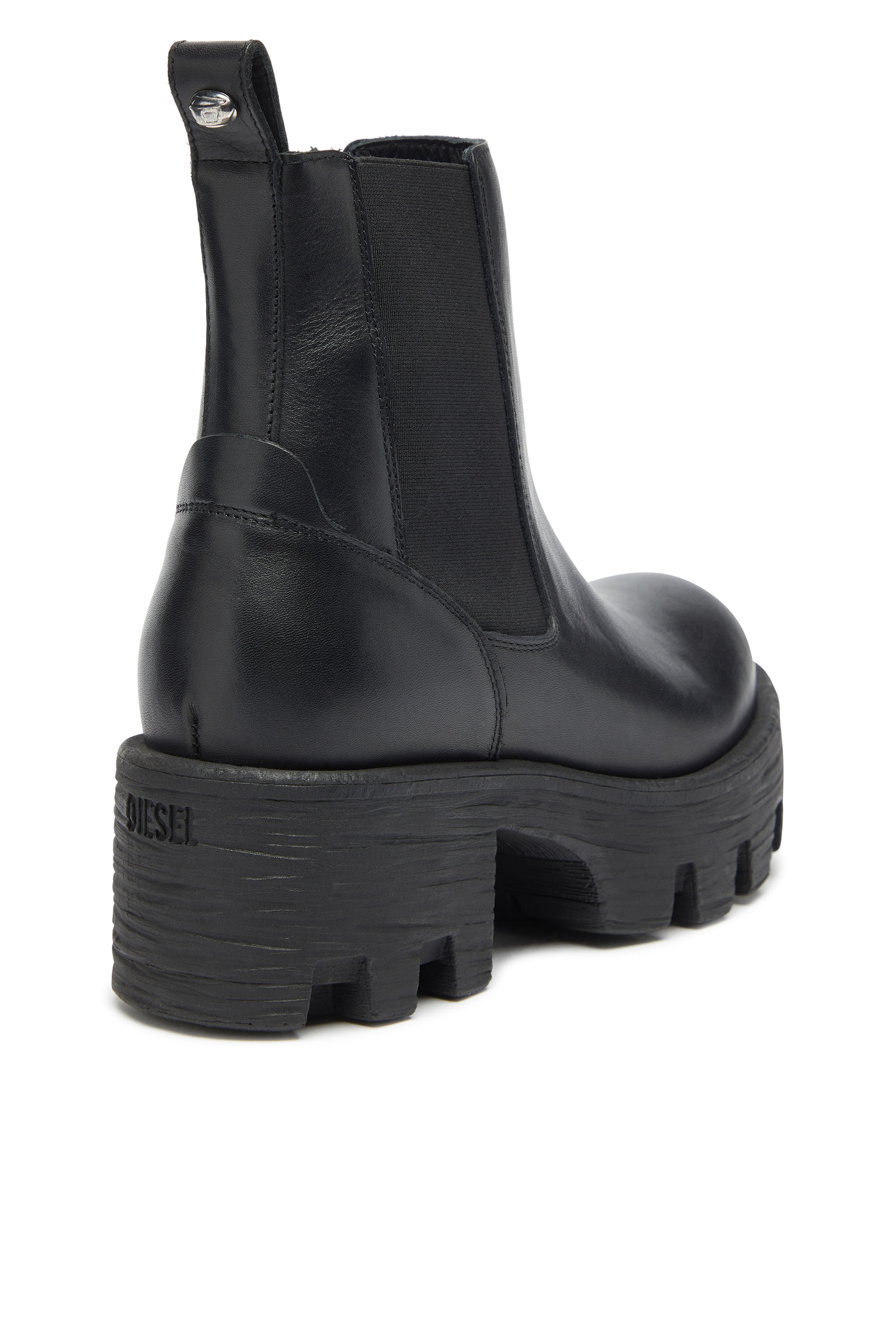 Diesel - D-HAMMER CHUNKY W, Damen D-Hammer - Chelsea Boots aus Leder mit Profilsohle in Schwarz - 4