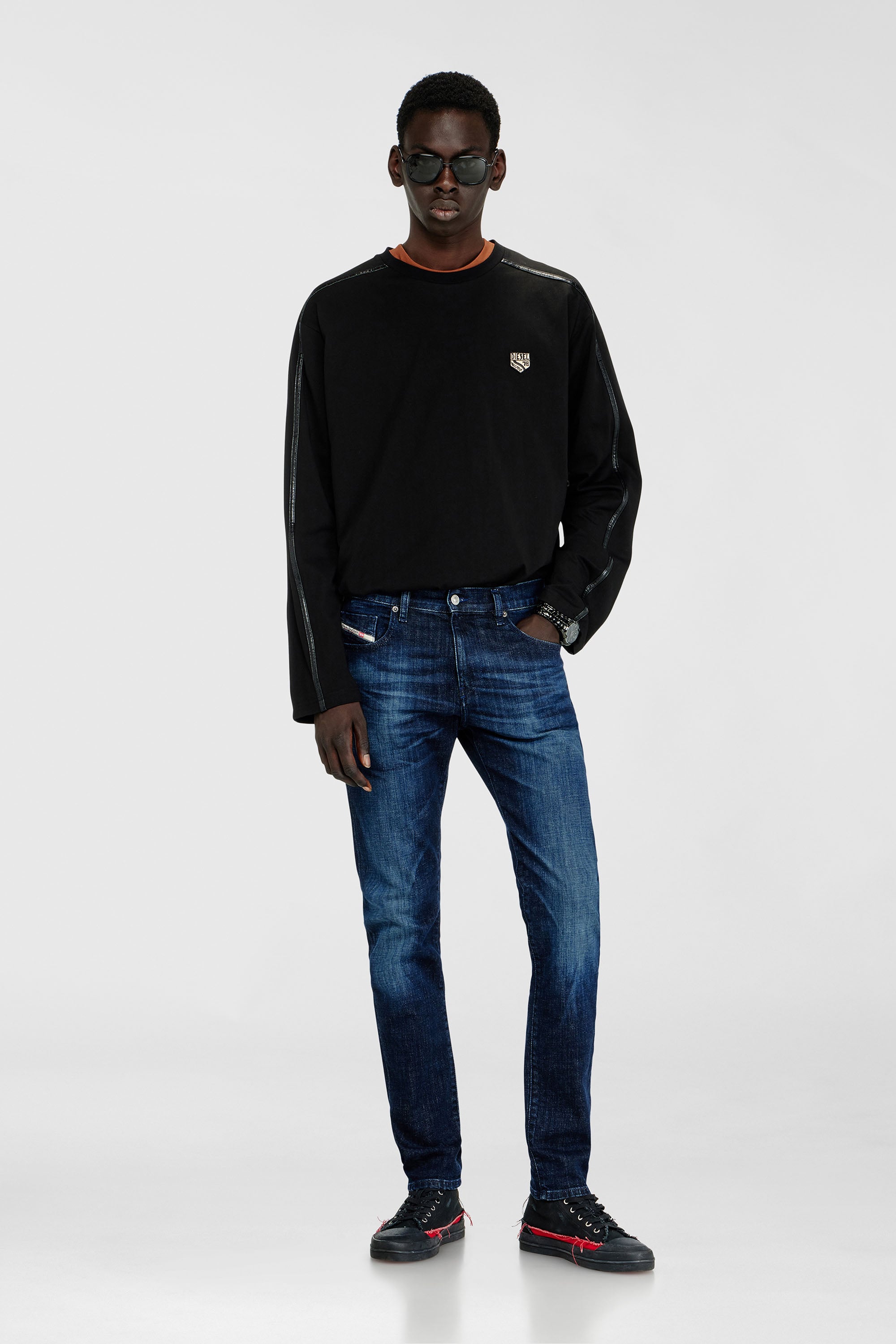 Diesel - Man's Slim Jeans 2019 D-Strukt 0ADBL, Dark Blue - 1