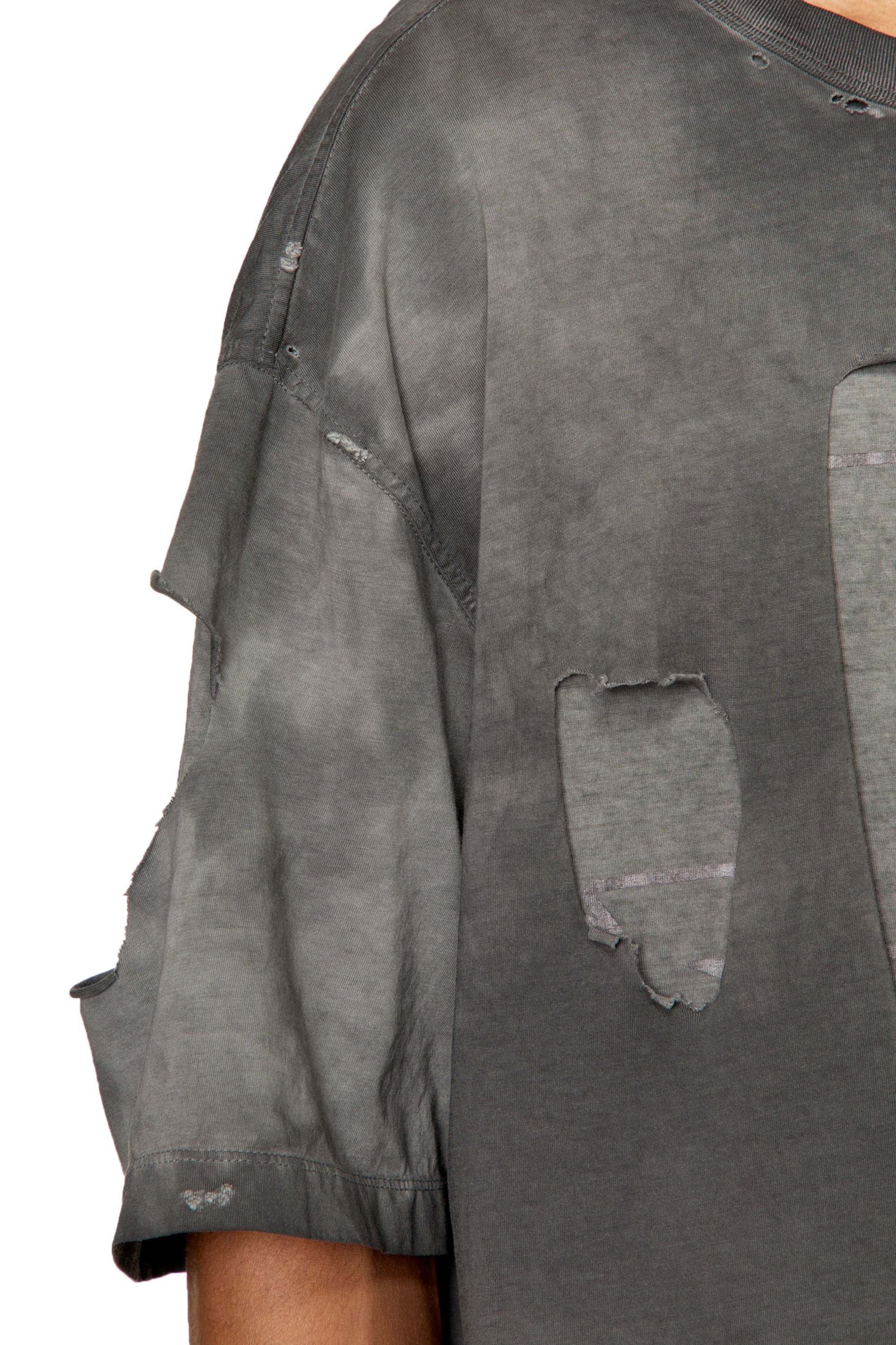 Diesel - T-ASHY, Dunkelgrau - Image 5
