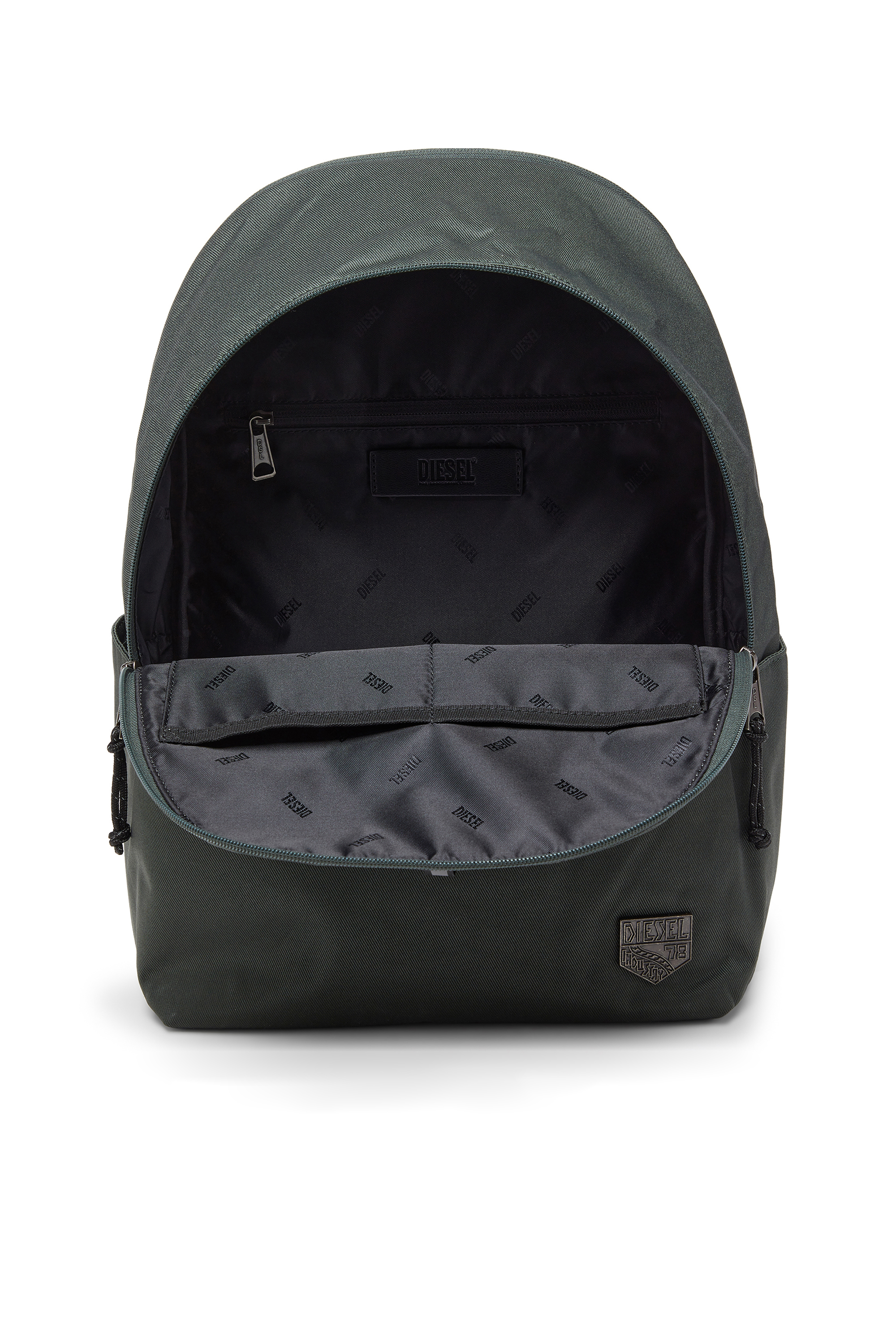 Diesel - D-PACK BACKPACK X, Unisex D-Pack - Nylon-Rucksack mit Emblem-Logo in Dunkelgr&uuml;n - 3