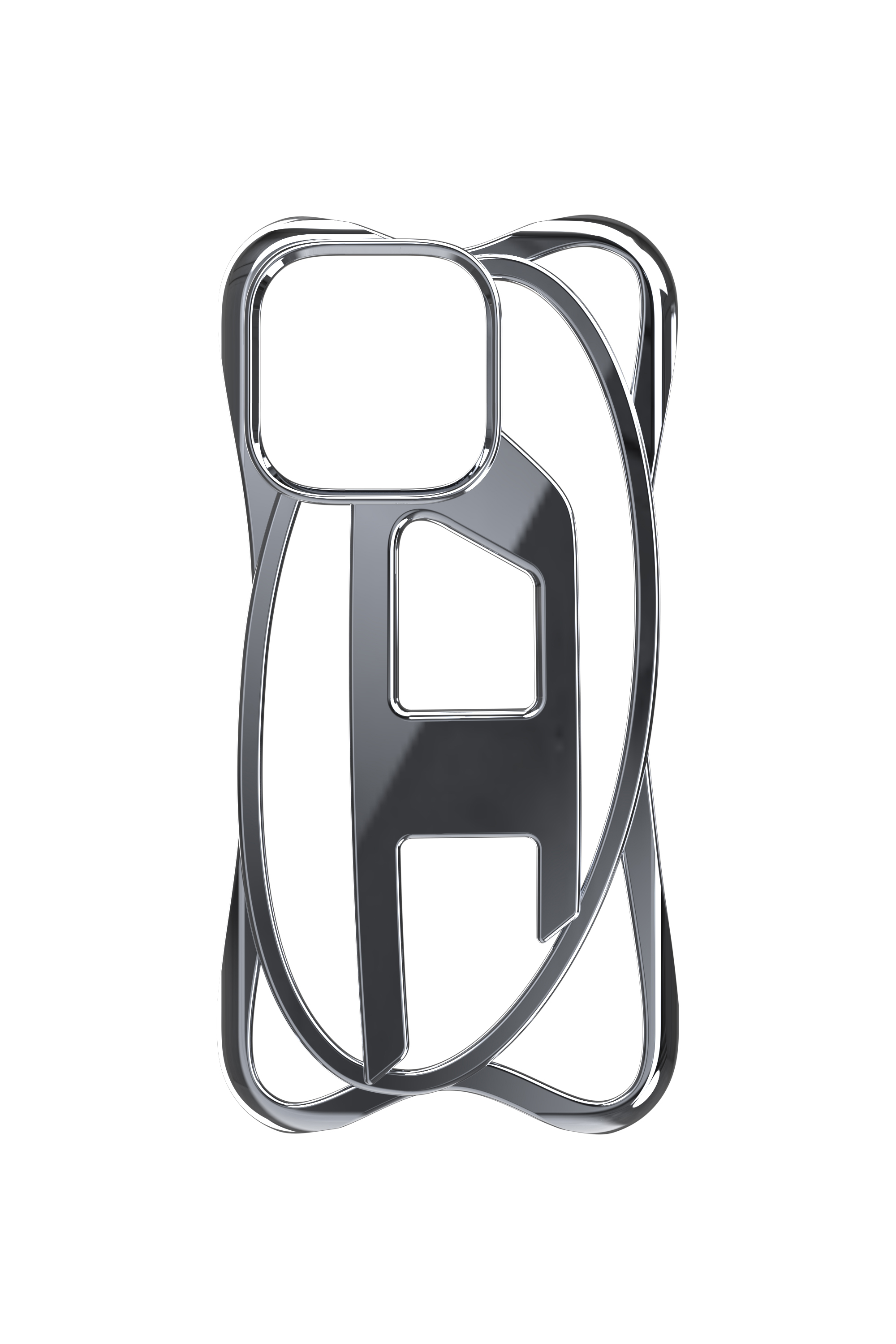 Diesel - 60267 CAGED D CASE, Unisex Gitter-D-Hülle iPhone 16 Pro in Grau - 4