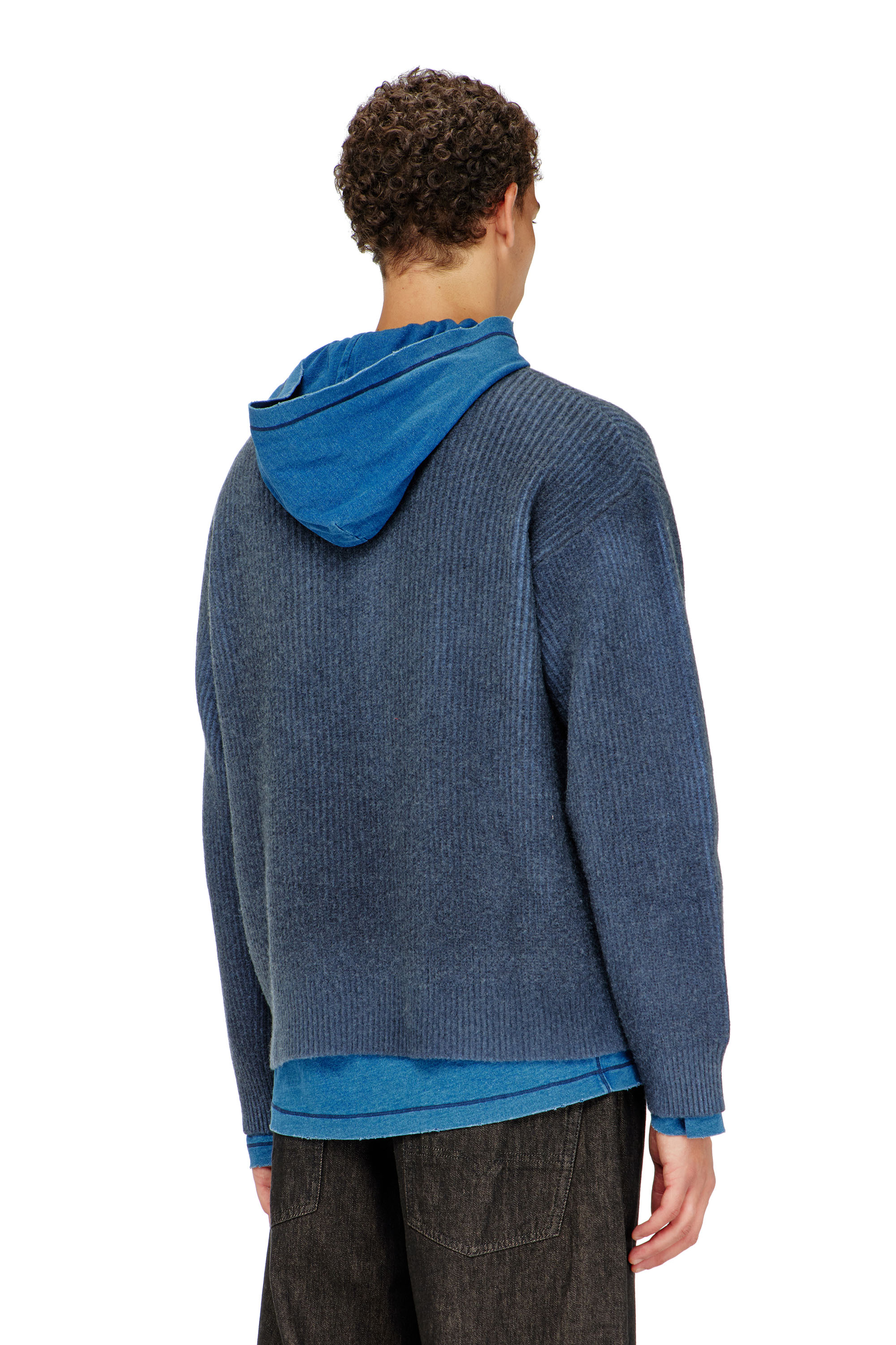Diesel - K-PICKLER, Herren Pullover aus Wollmischung mit Zier-Brusttasche in null - 4