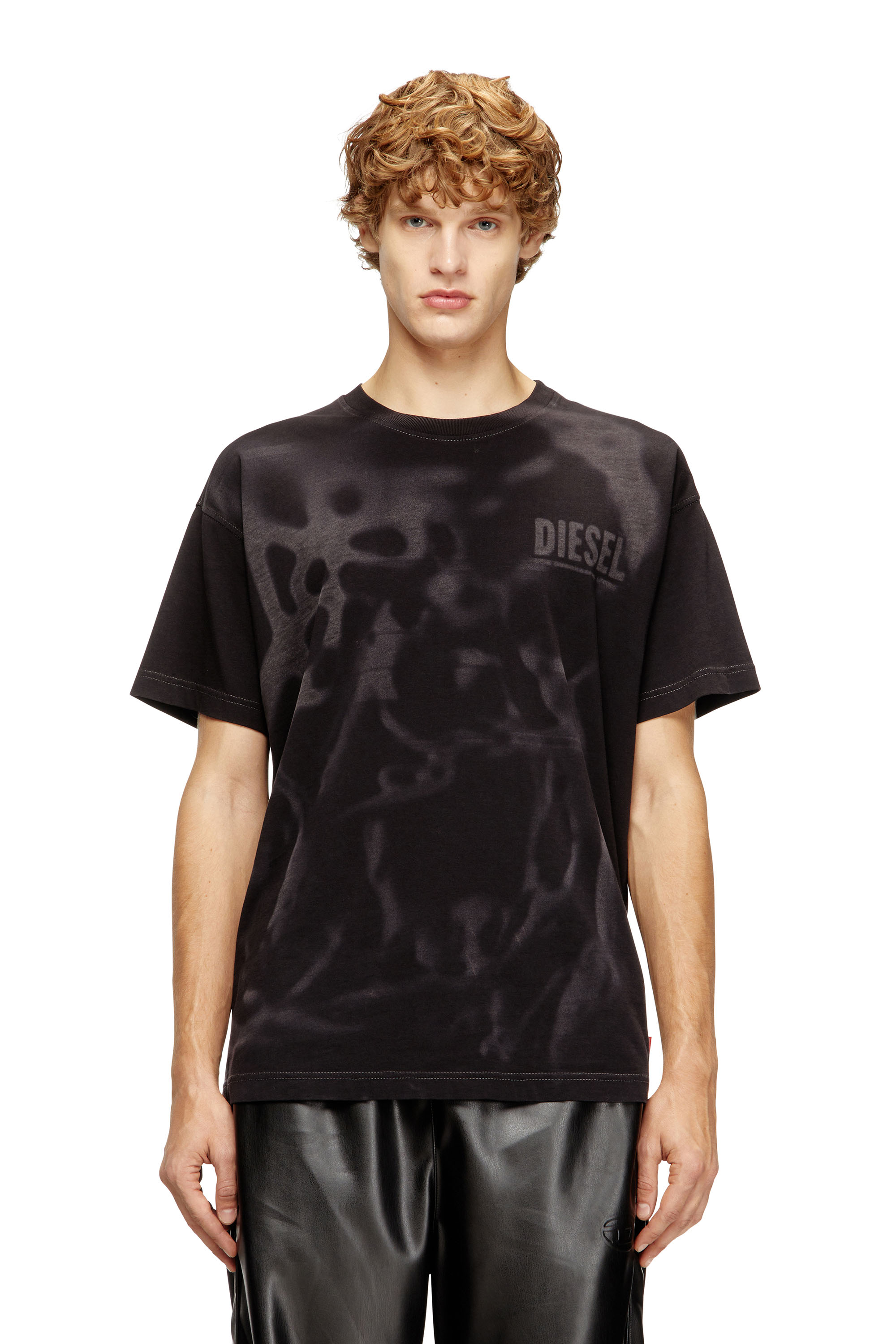 Diesel - T-NORM-V7, Herren Baumwoll-T-Shirt mit Laserdruck in Schwarz - 3
